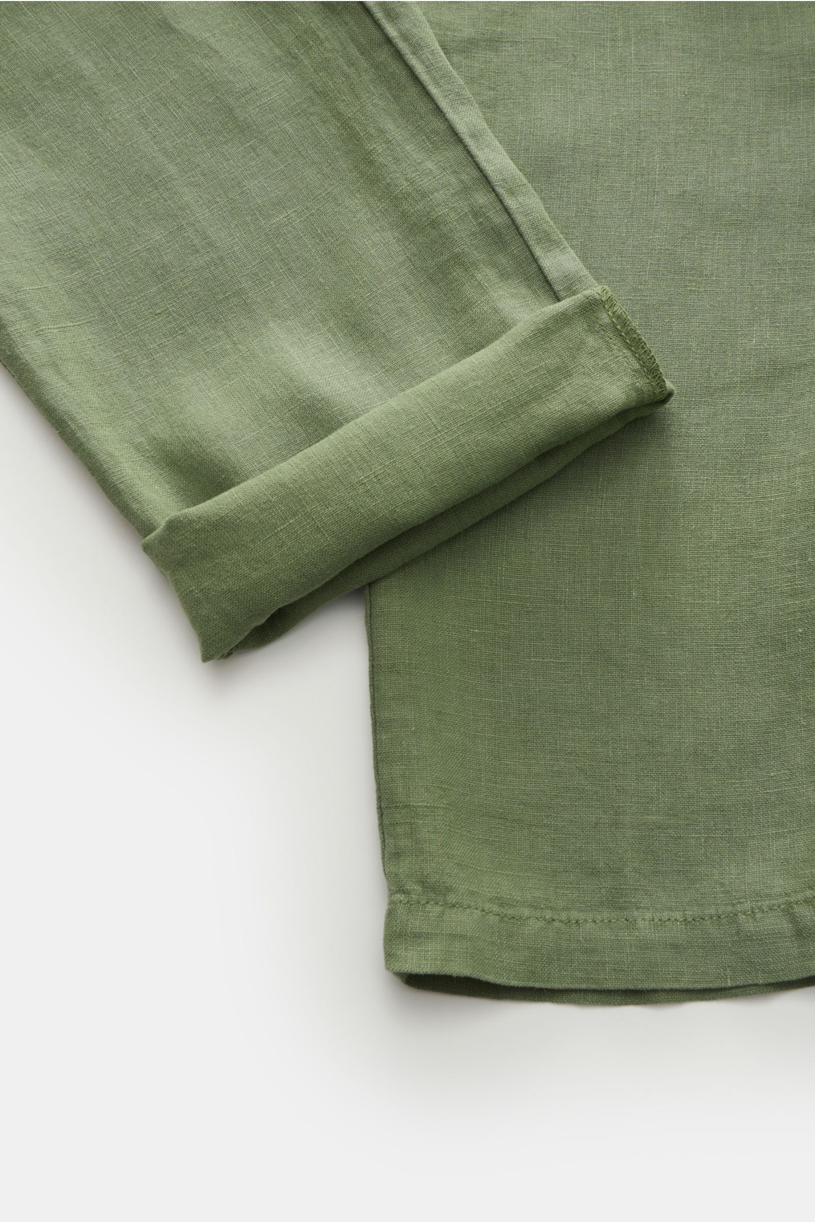 04651/ A trip in a bag Leinen-Joggpants 'Linen Pants' grün