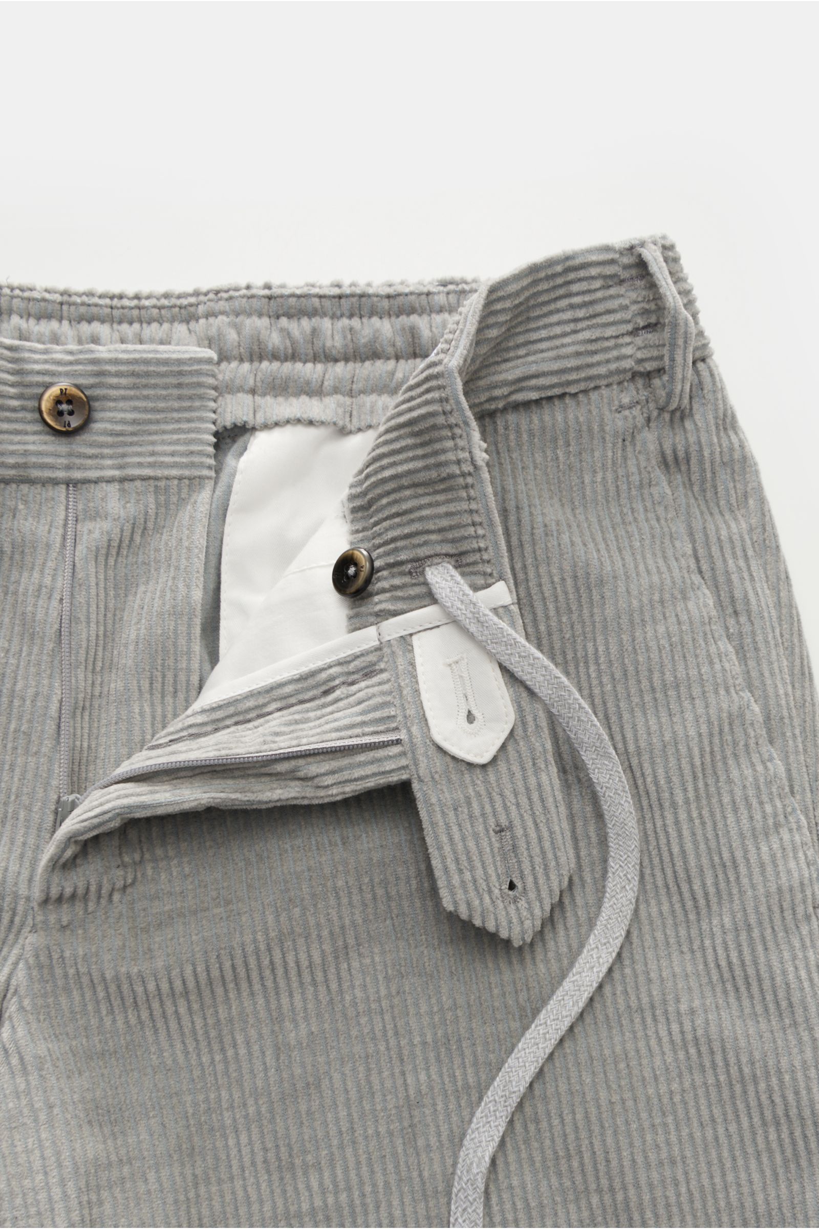 PT TORINO corduroy jogger pants 'Slim Fit' light grey