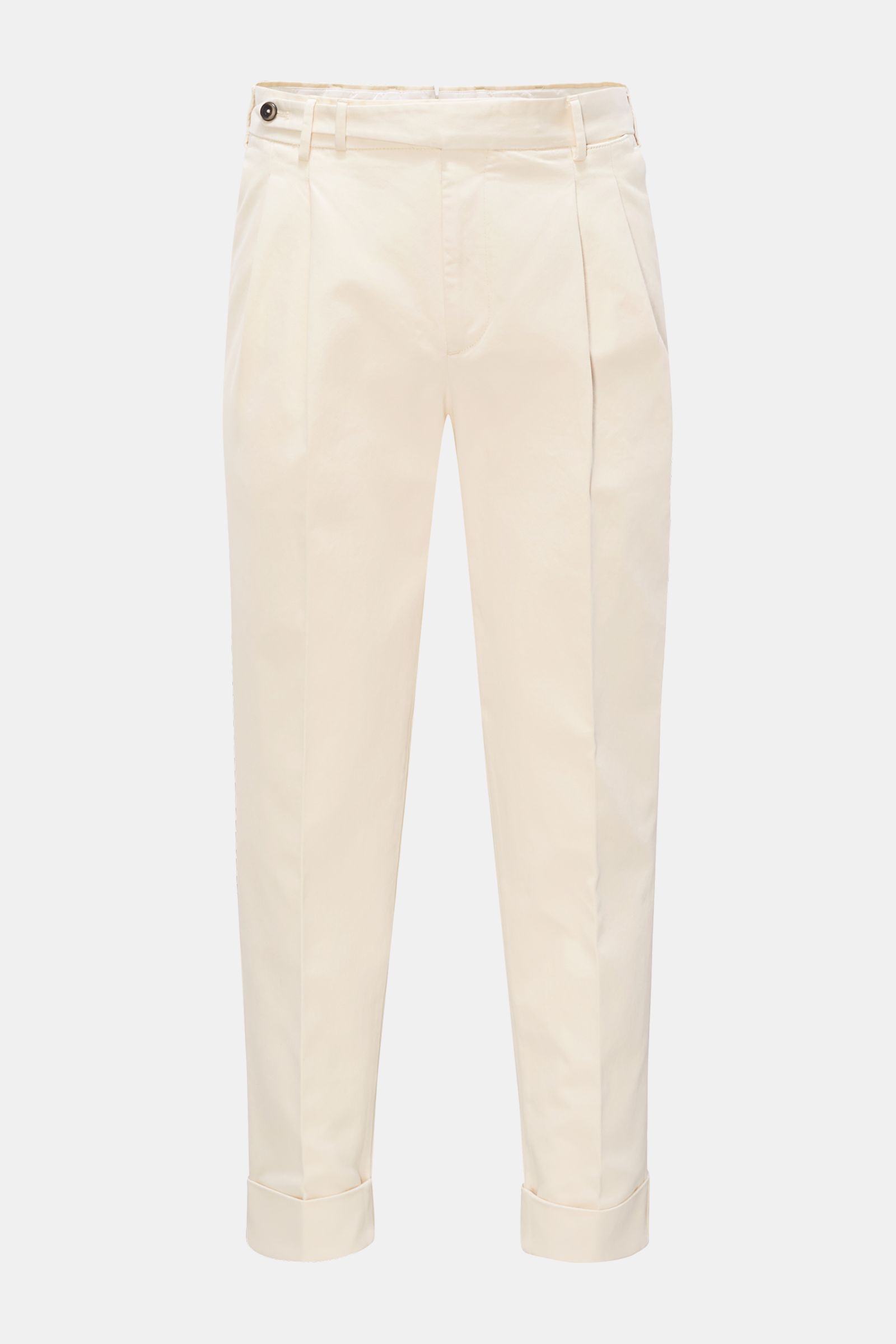 PT TORINO cotton trousers 'Carrot Fit' cream | BRAUN Hamburg