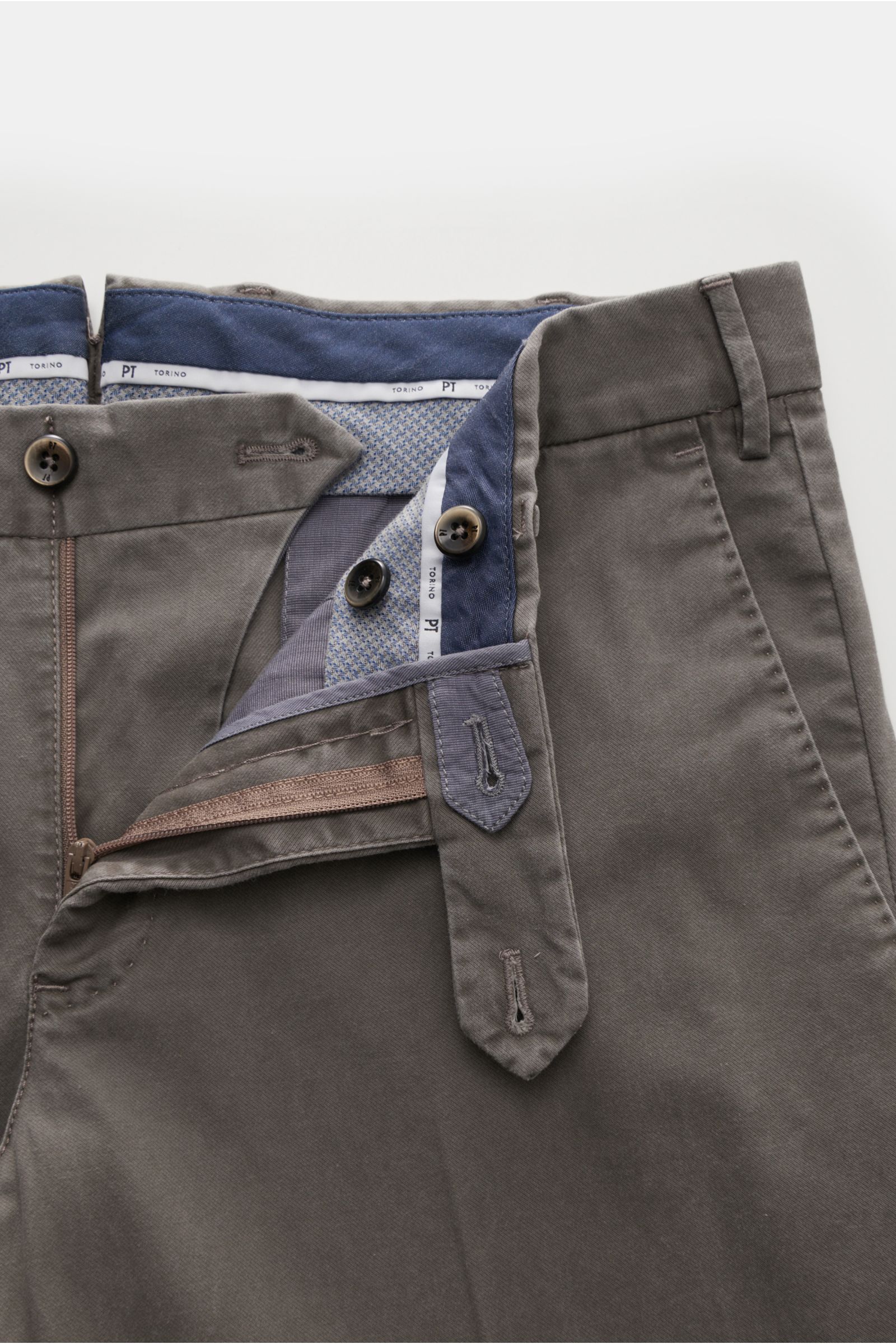 PT Torino Chino 'Slim Fit' graubraun