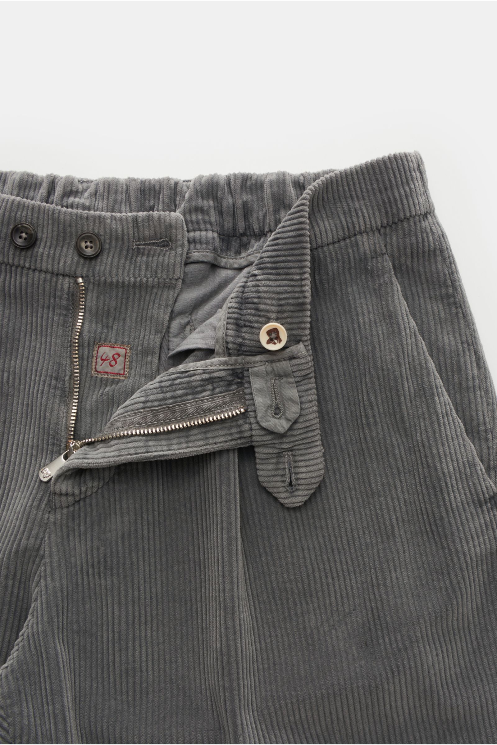 MARCO PESCAROLO corduroy jogger pants 'Far' grey BRAUN Hamburg