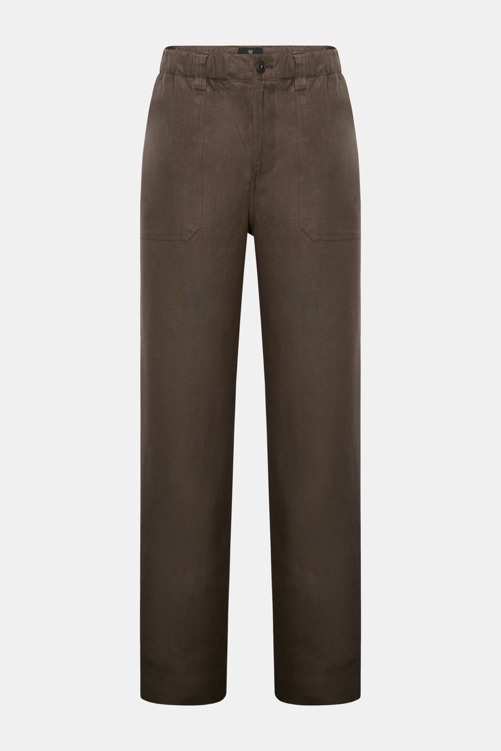 Belstaff Leinenhose 'Forge Trouser' graubraun