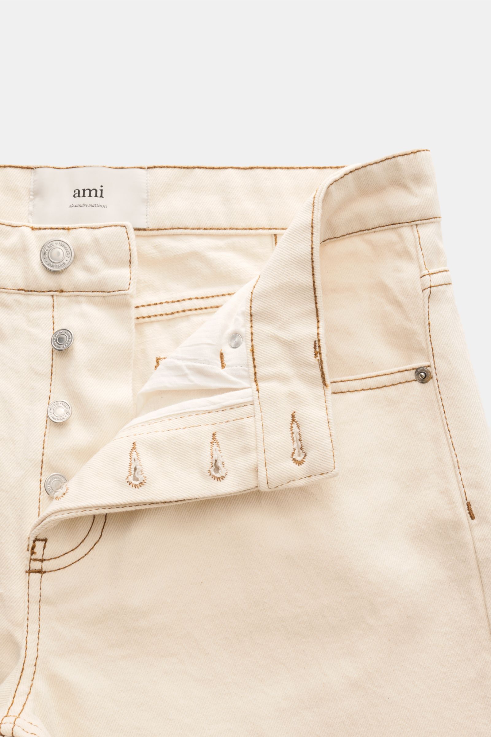 Ami Paris Jeans 'Classic Fit' creme