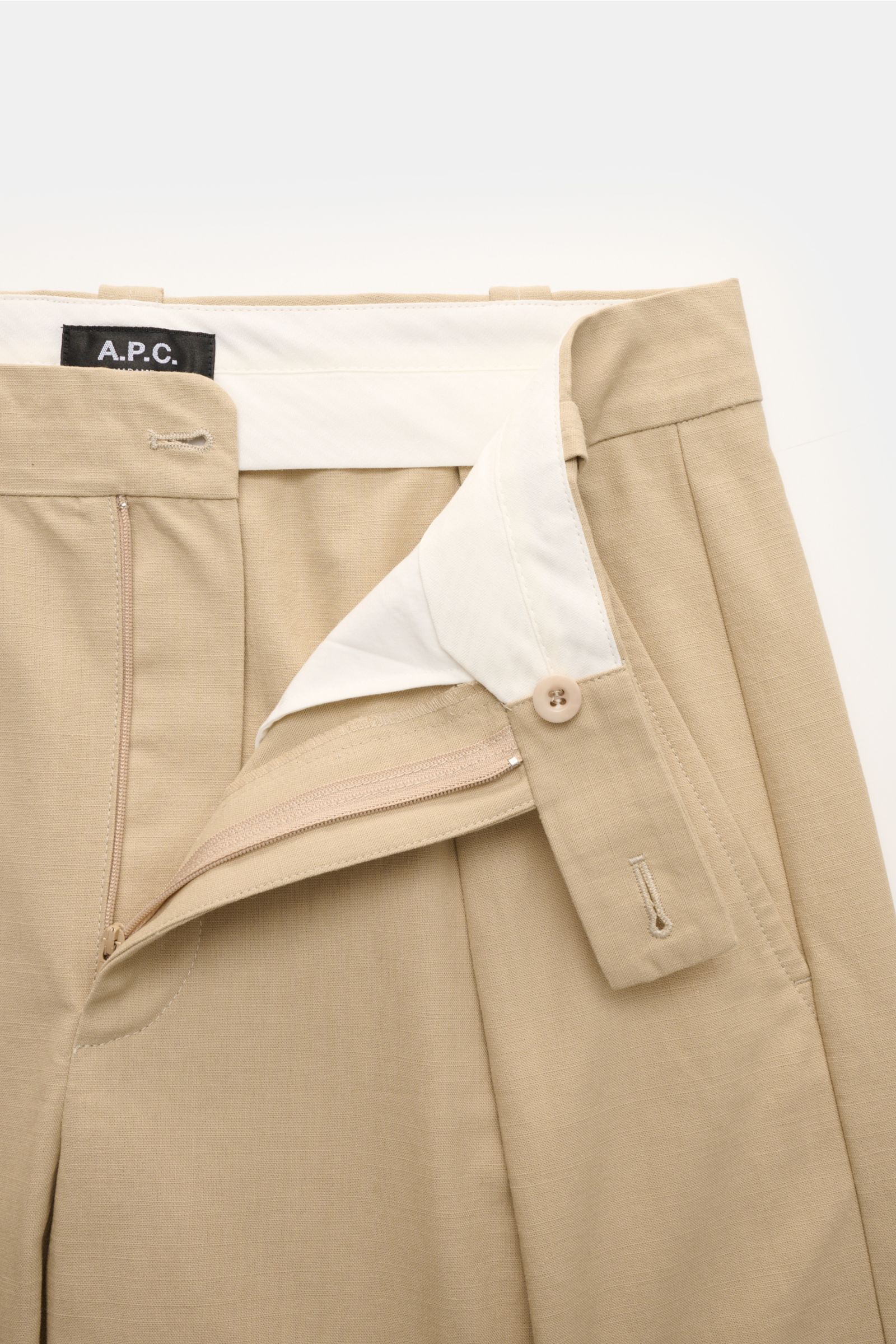 A.P.C. Baumwollhose 'Renato' beige