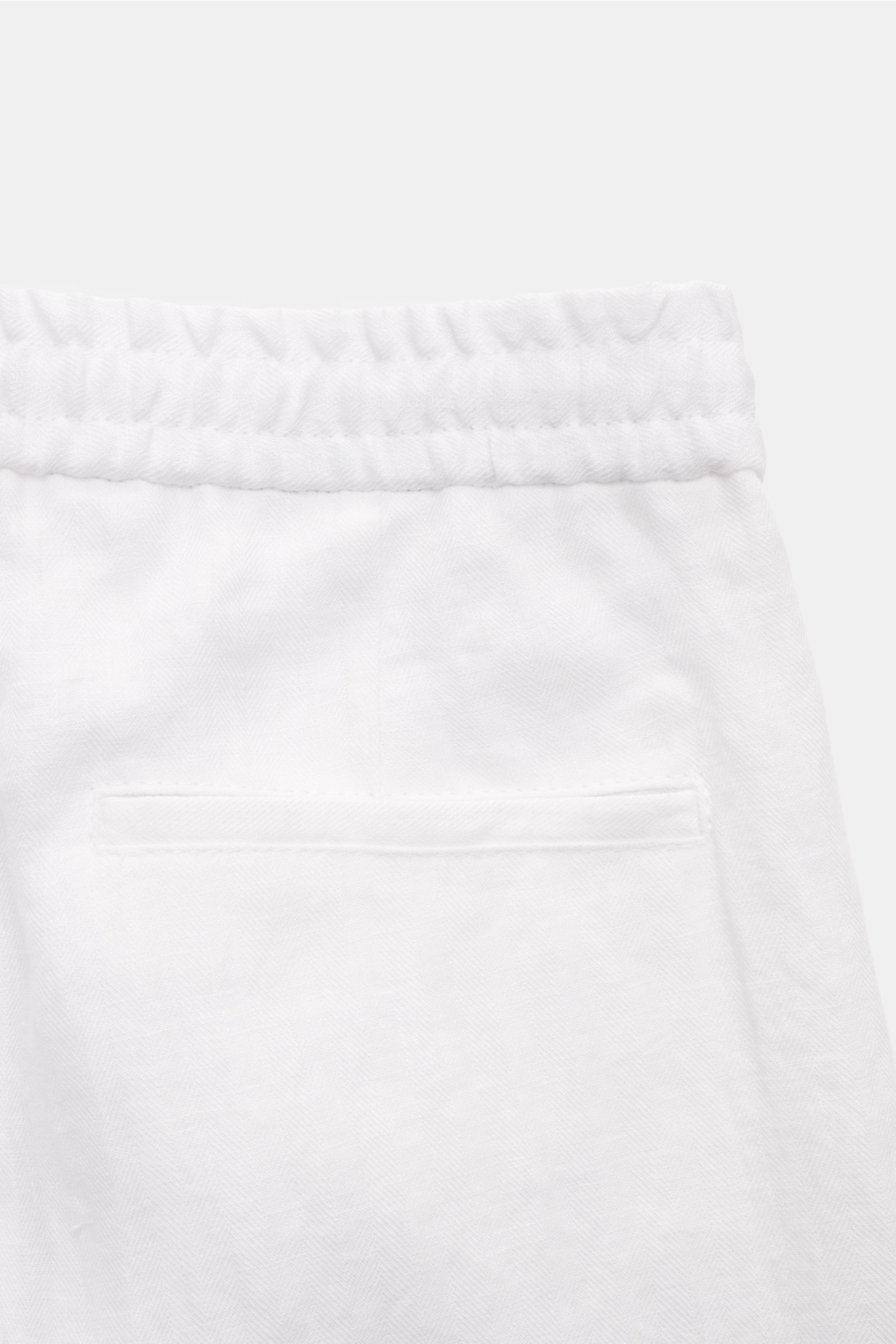 Brunello Cucinelli Linen jogger pants 'Leisure Fit' white