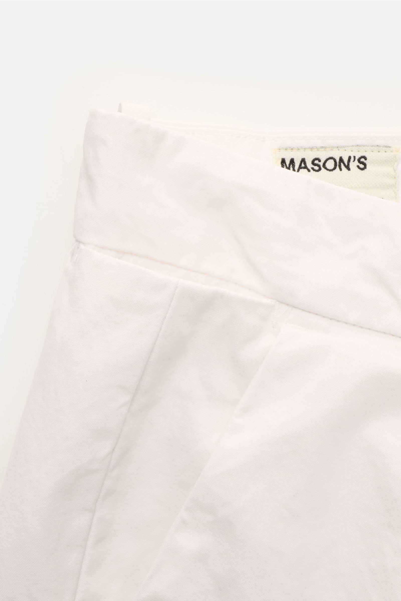 Mason's Cotton trousers 'Pinces' off-white