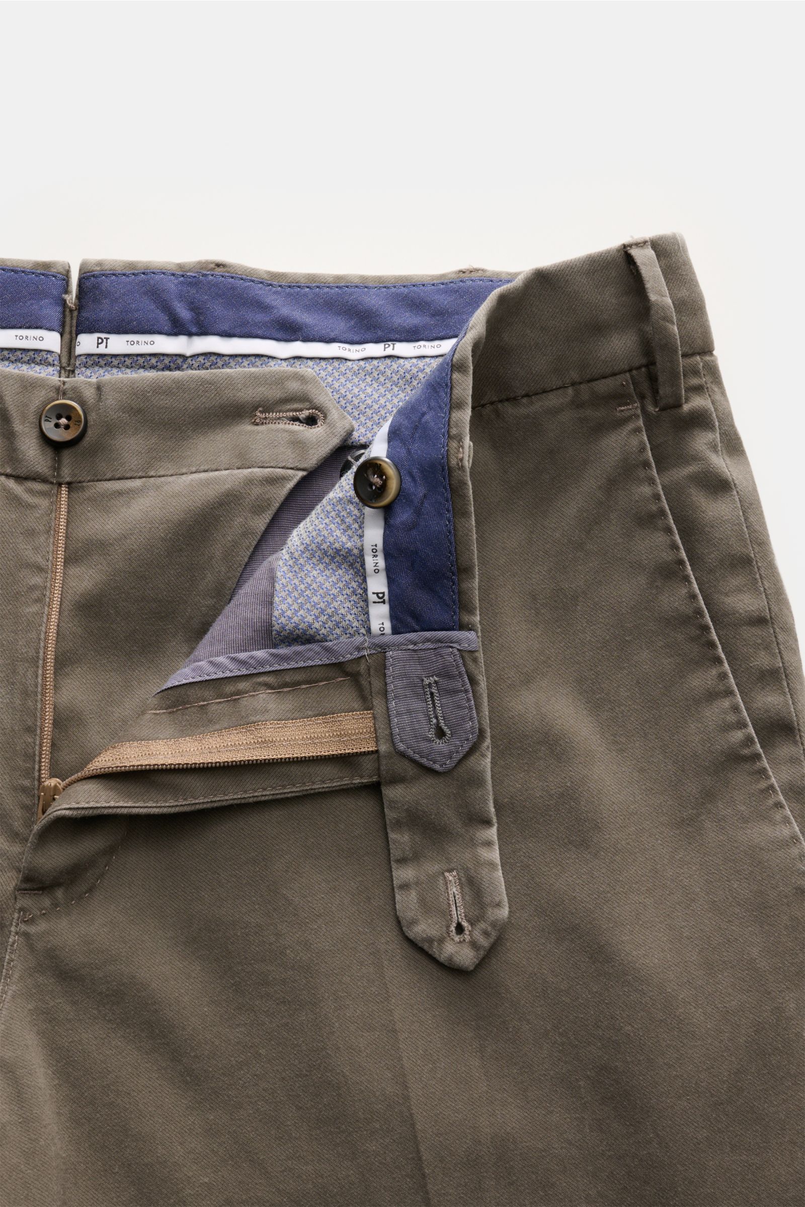 PT Torino Chino 'Slim Fit' graugrün