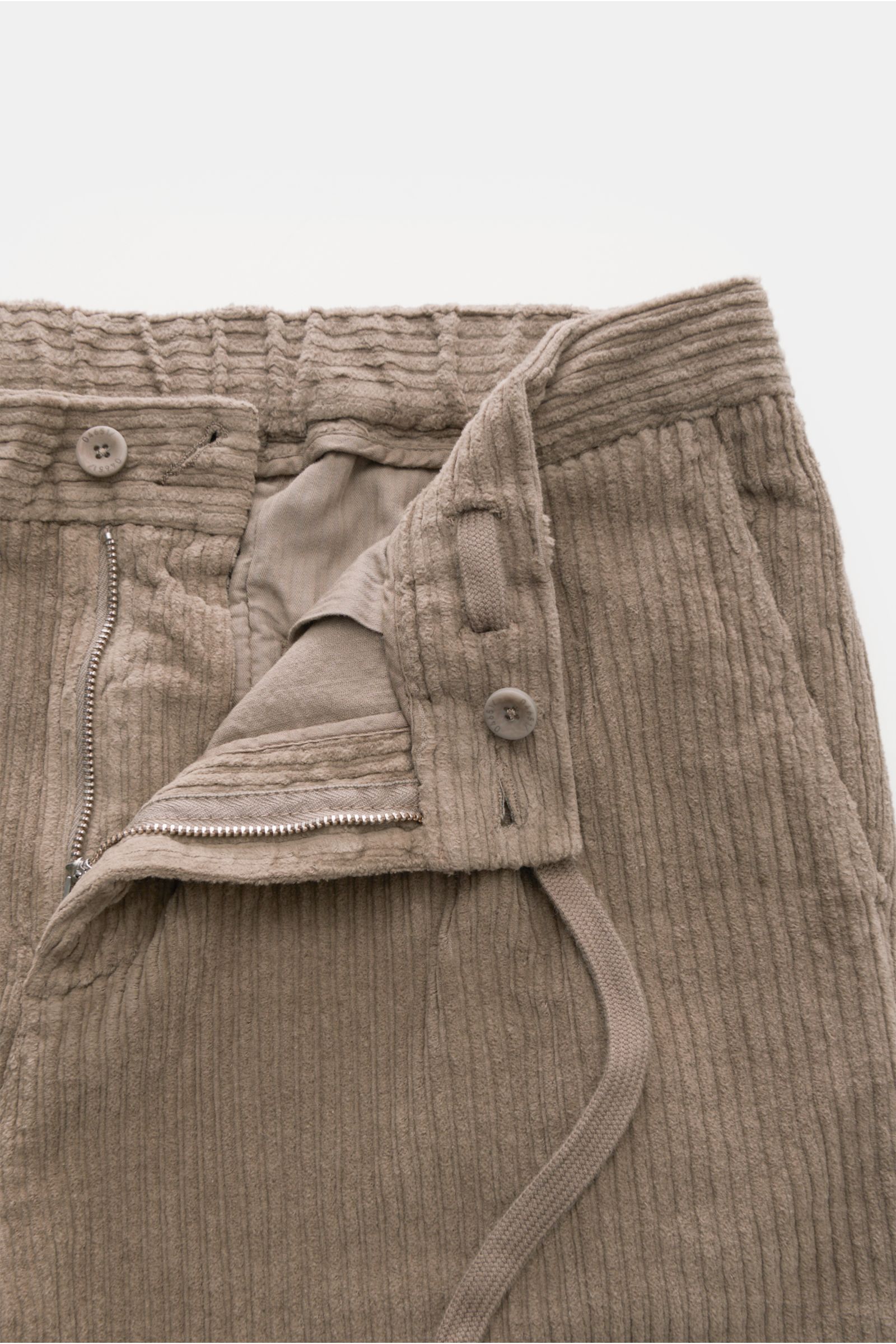 04651/ A trip in a bag Corduroy jogger pants taupe