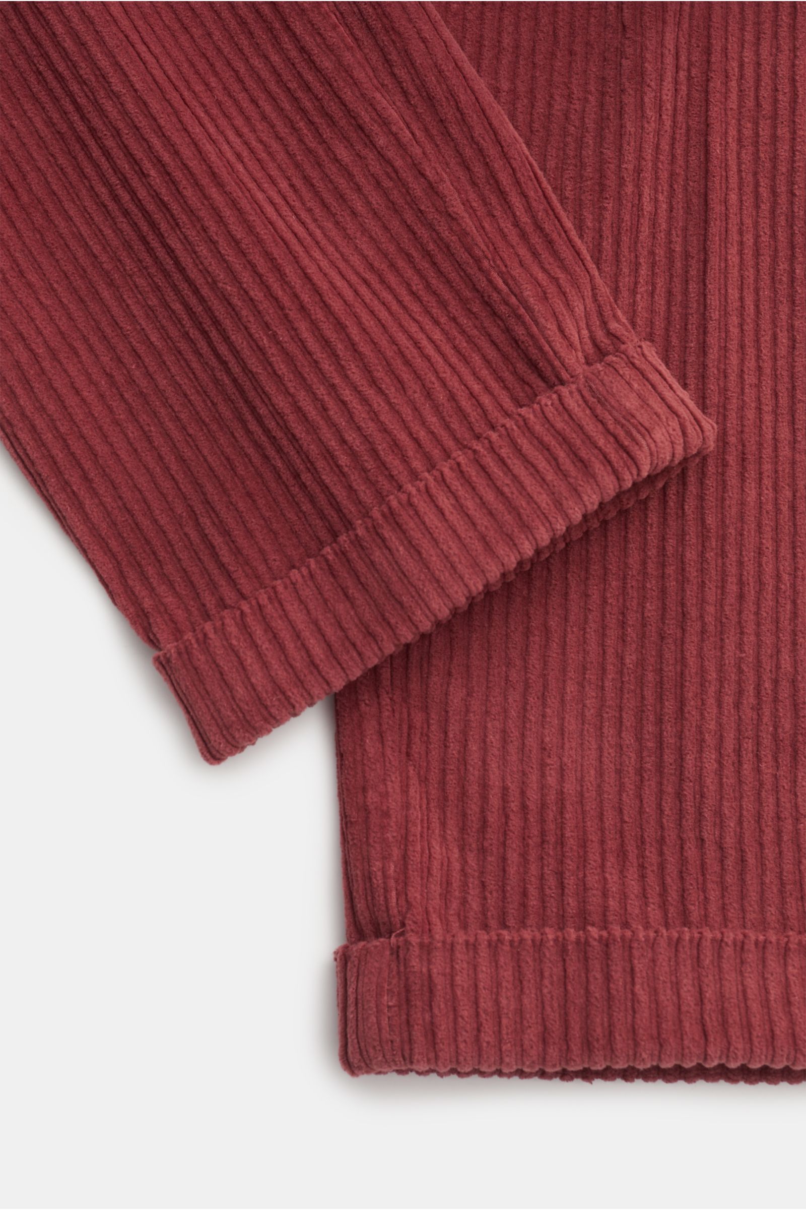 04651/ A trip in a bag Cord-Jogpants dunkelrot