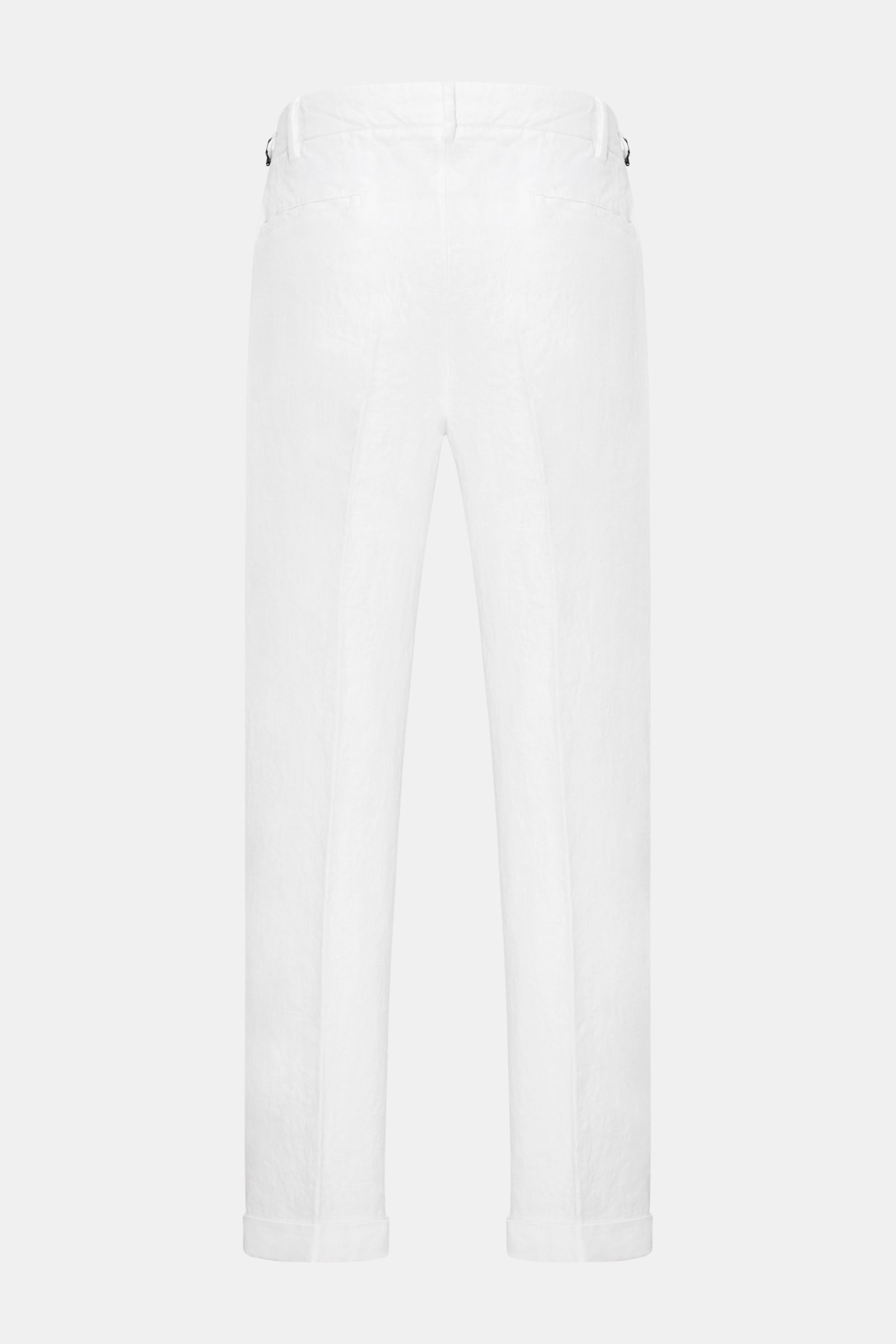 04651/ A trip in a bag Leinen-Hose 'GD Pants 001' weiß