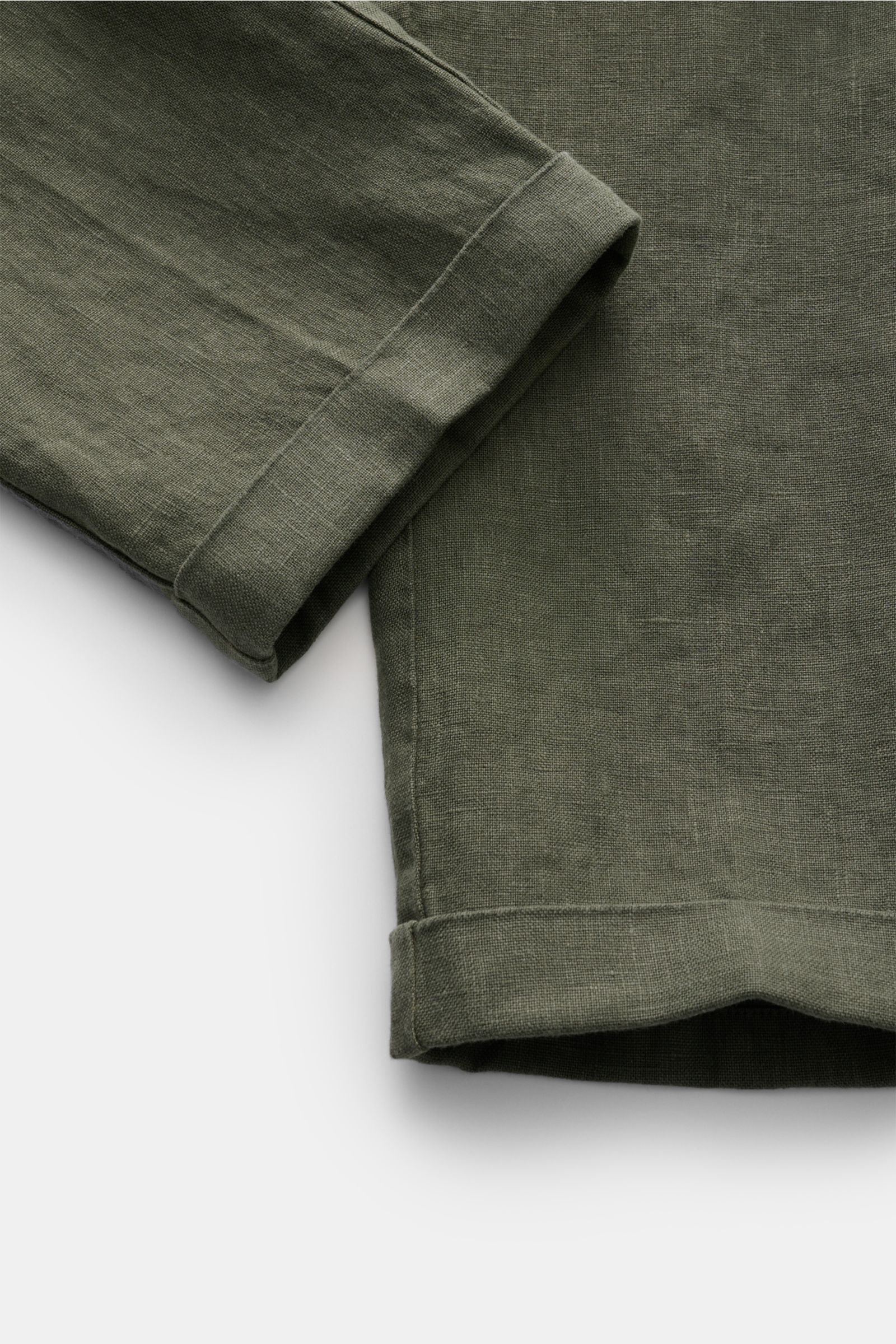 04651/ A trip in a bag Leinen-Hose 'GD Pants 001' graugrün