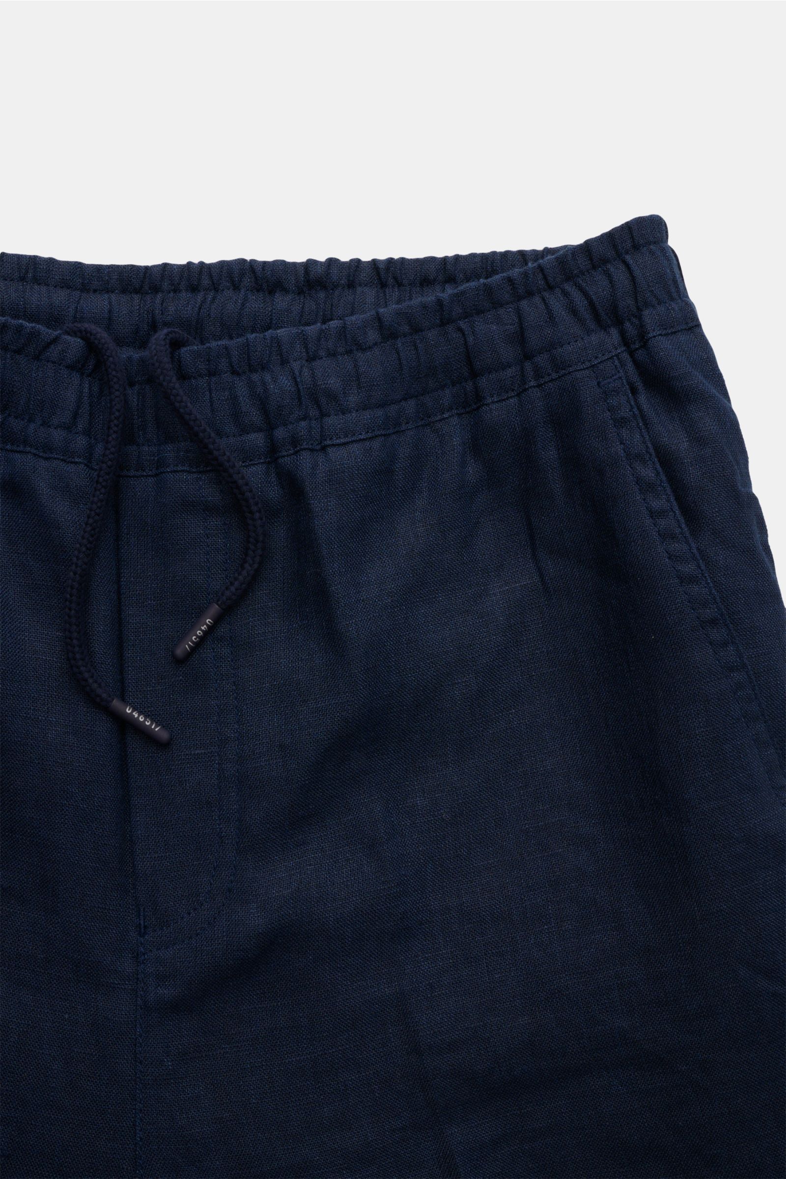04651/ A trip in a bag Leinenhose 'Beach Pants' navy