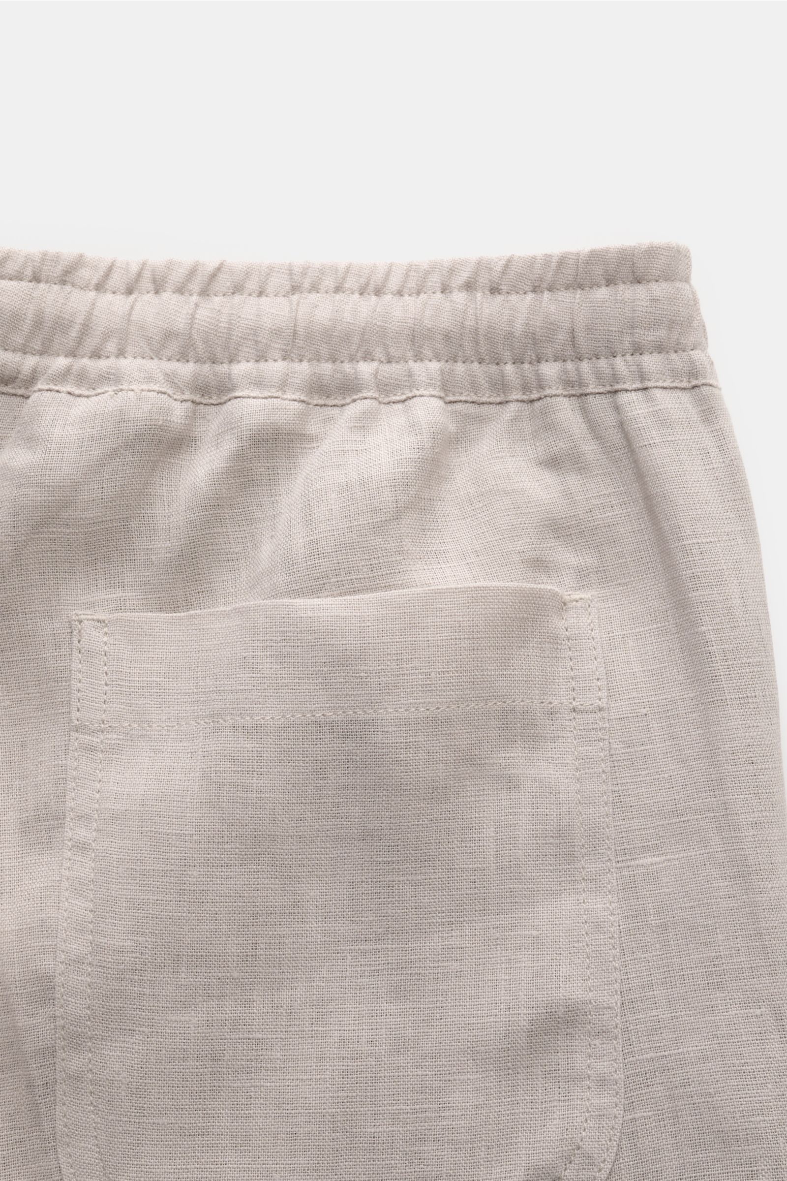 04651/ A trip in a bag Leinenhose 'Beach Pants' hellgrau