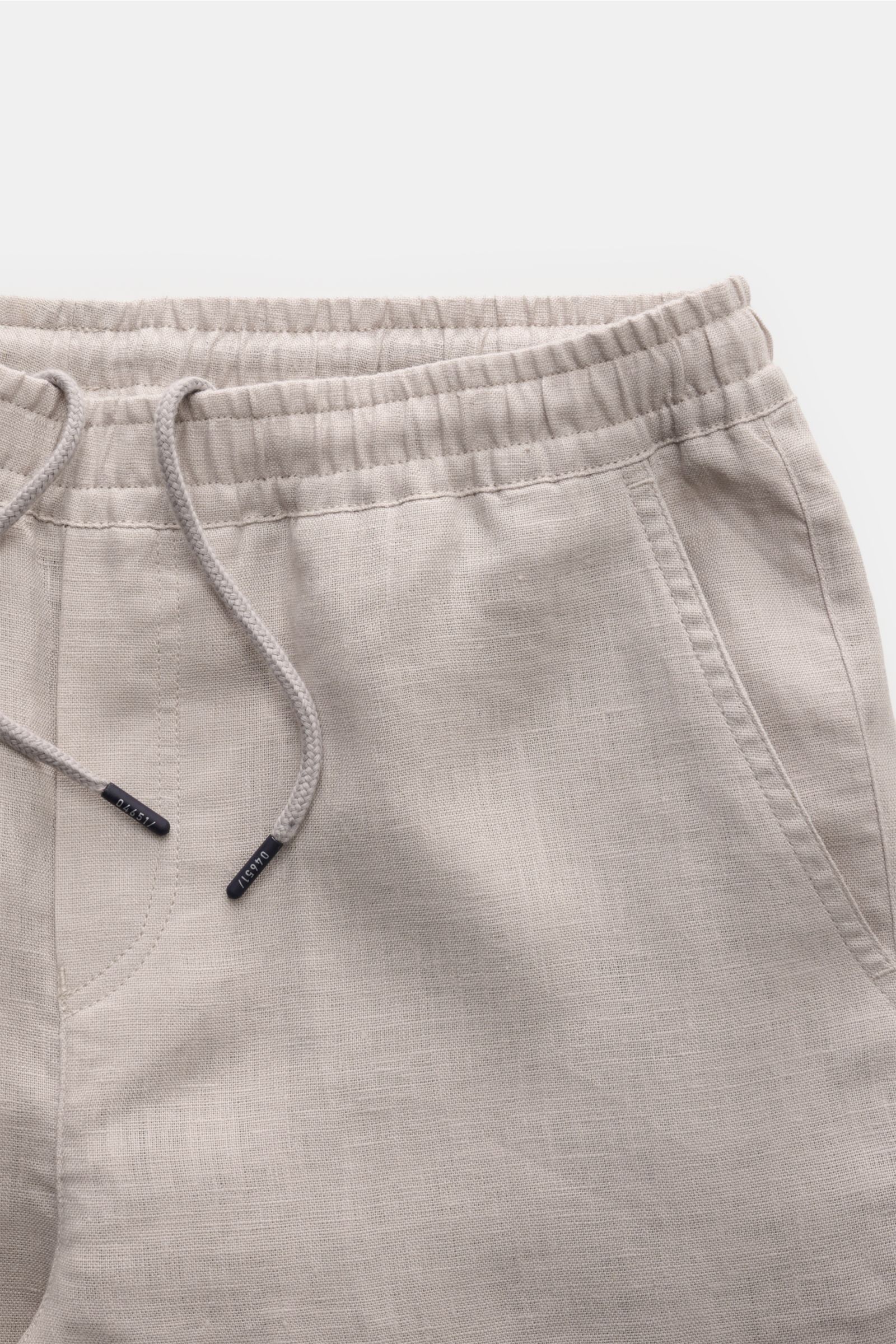 04651/ A trip in a bag Leinenhose 'Beach Pants' hellgrau