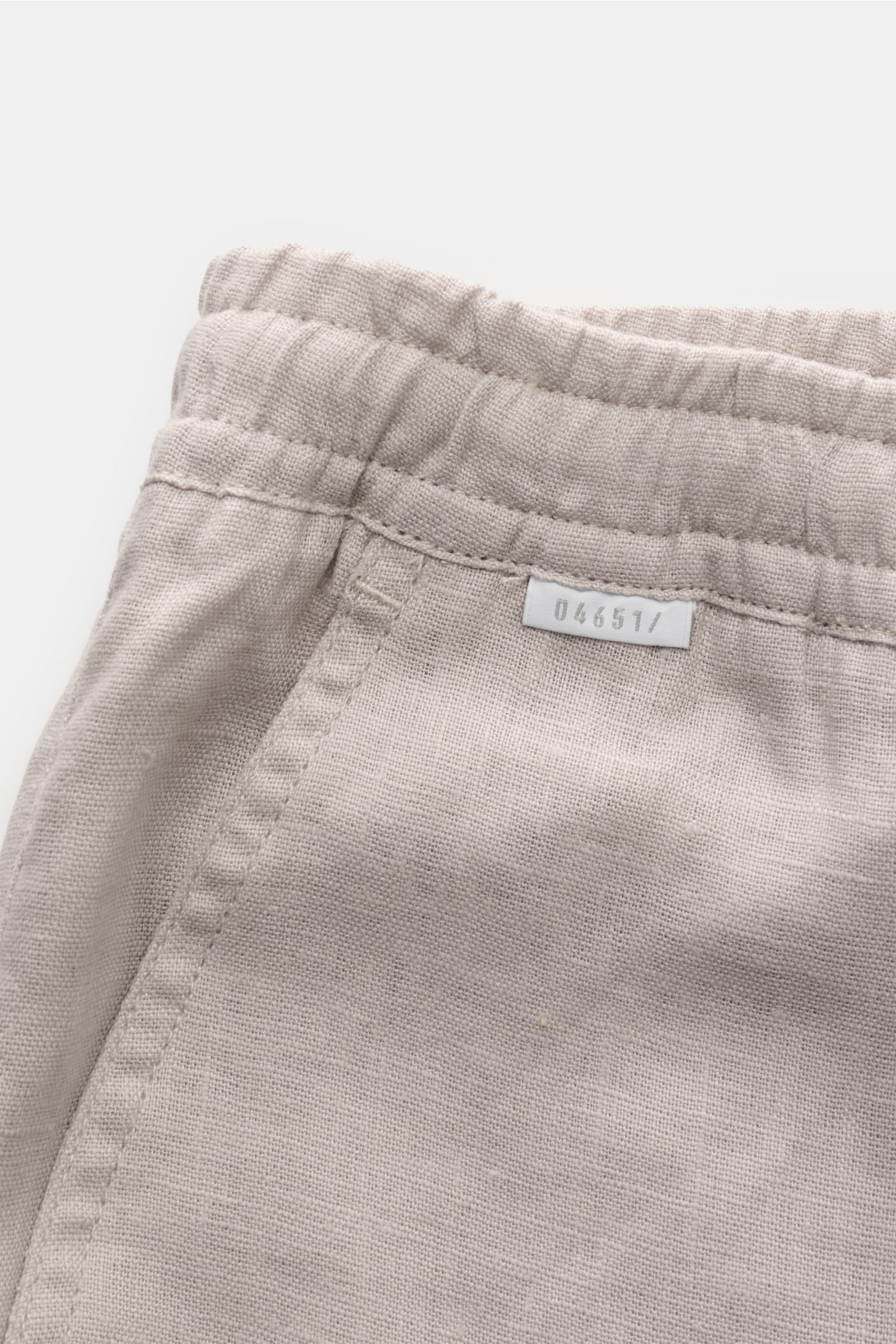04651/ A trip in a bag Leinenhose 'Beach Pants' hellgrau