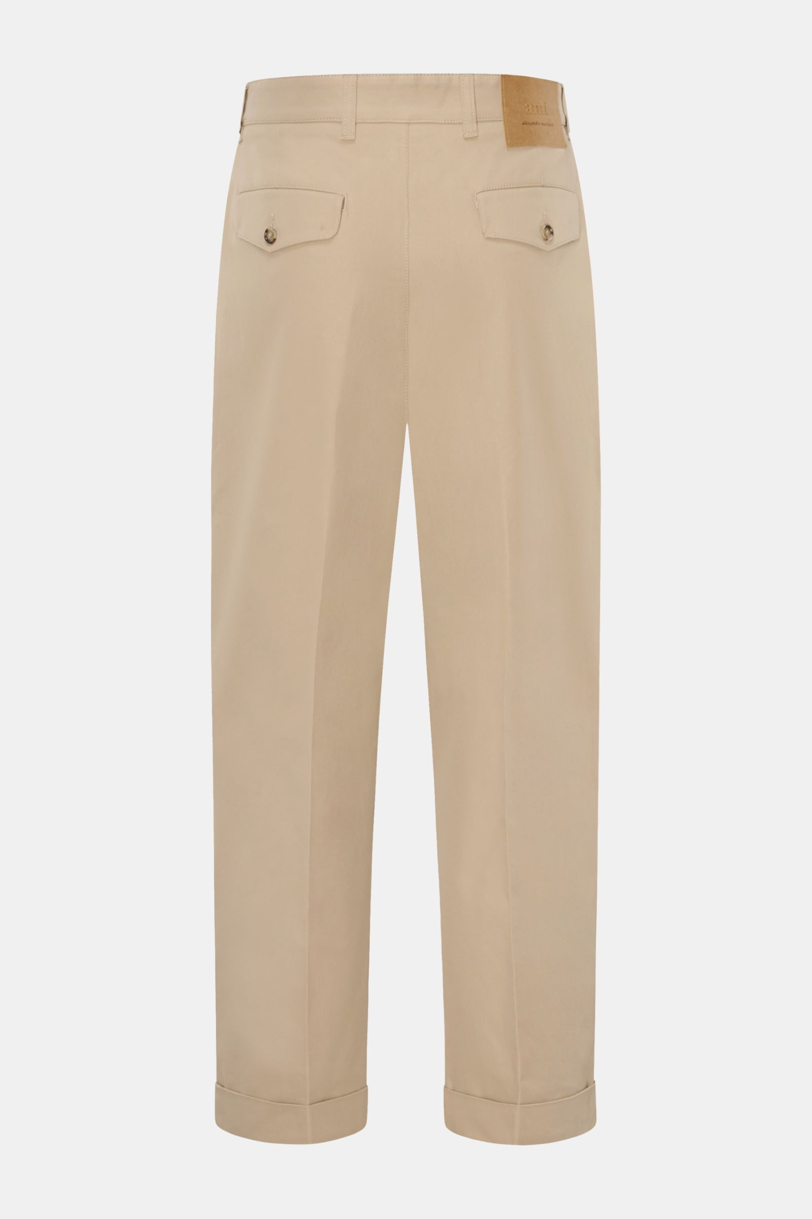 AMI PARIS cotton trousers beige | BRAUN Hamburg