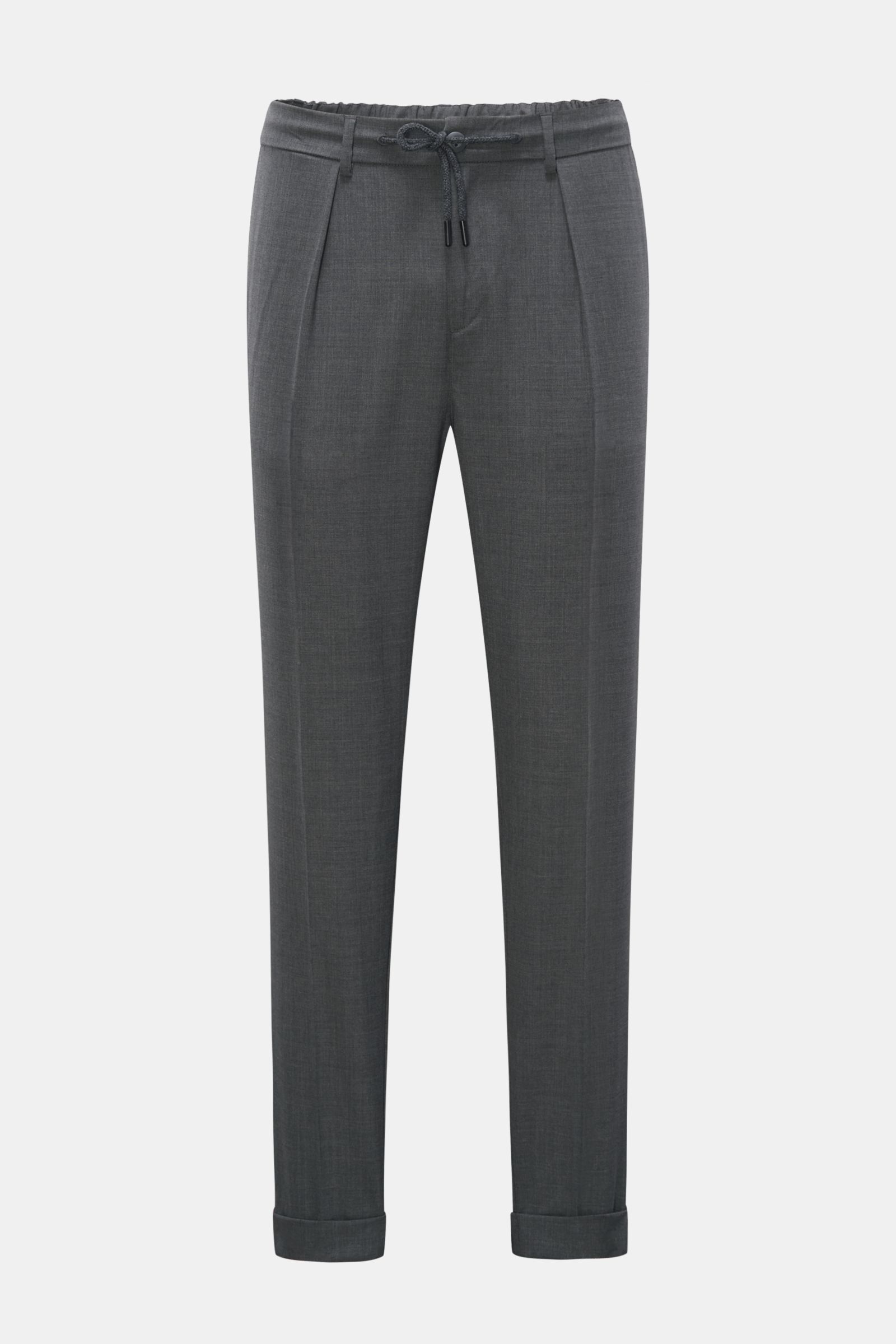 THE PRODUCT IS THE HERO wool jogger pants dark grey BRAUN Hamburg