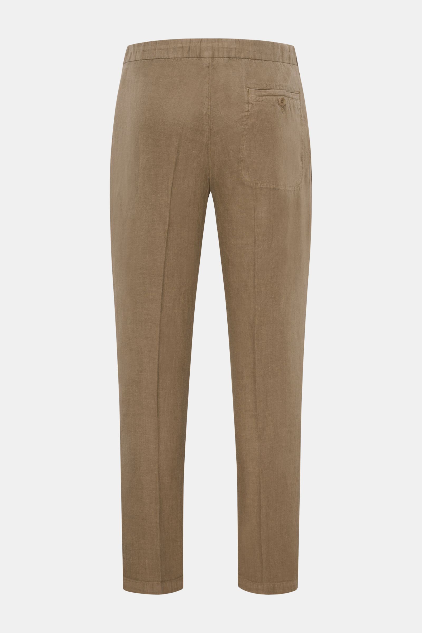 04651/ A trip in a bag Leinen-Jogpants taupe