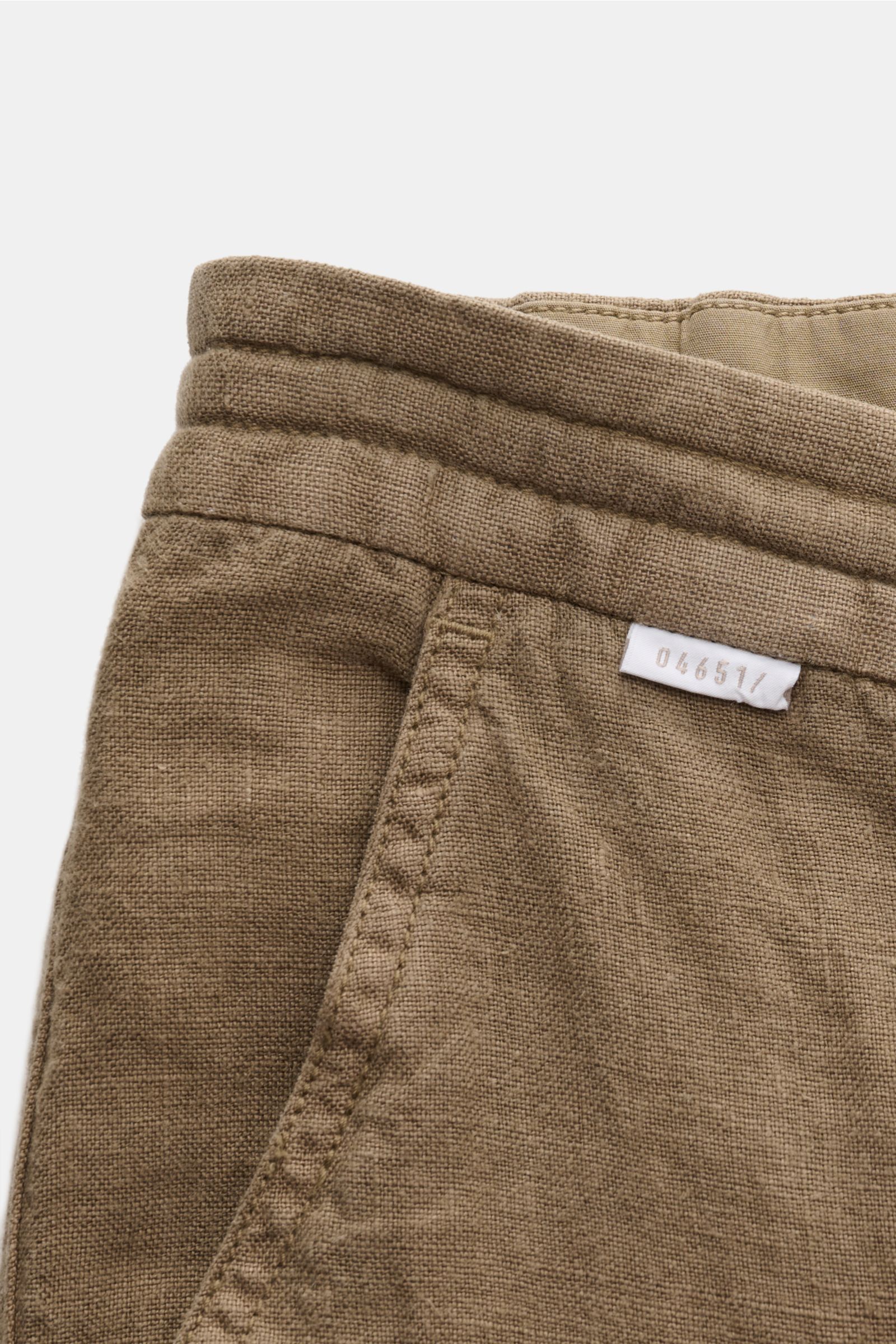 04651/ A trip in a bag Leinen-Jogpants taupe