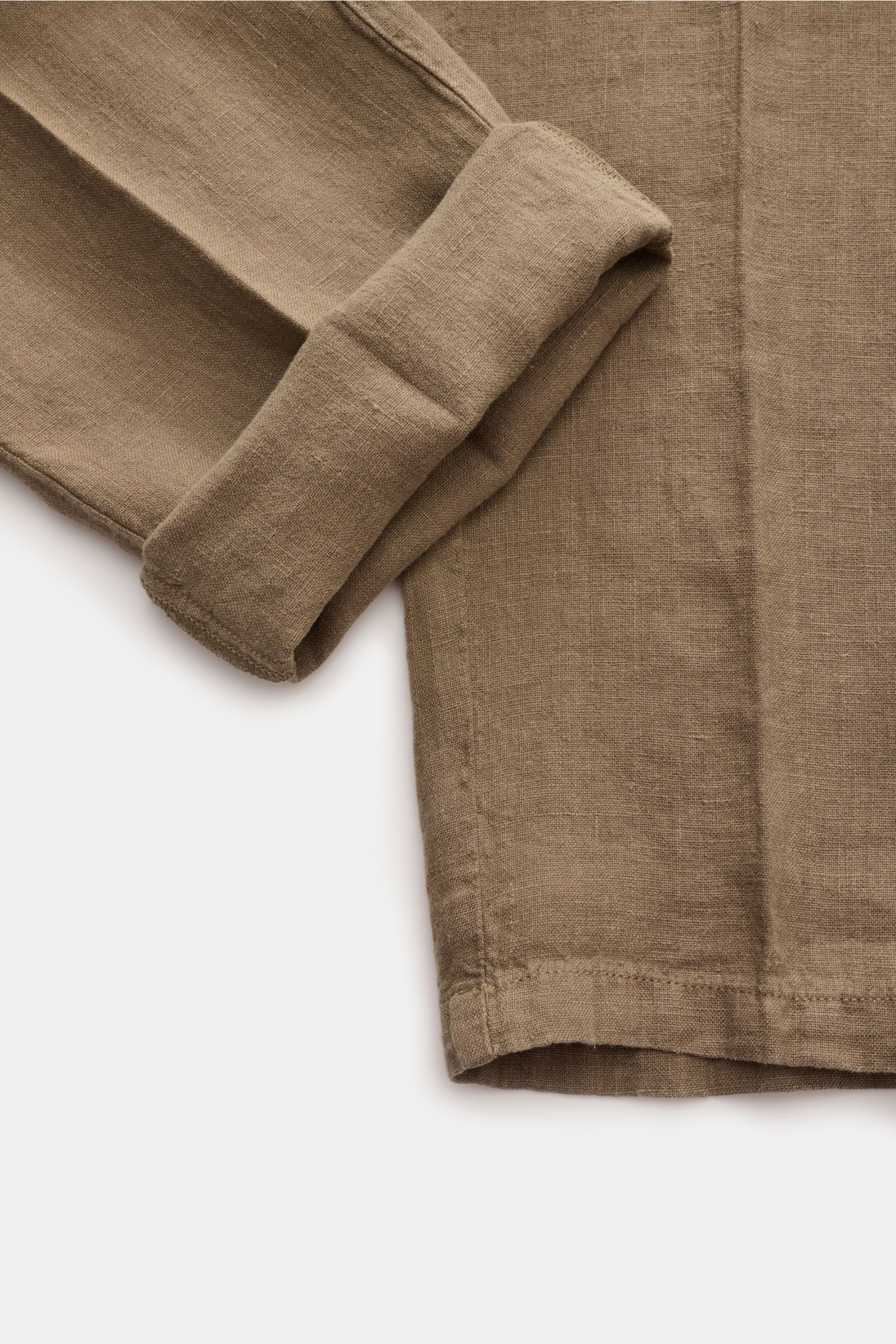 04651/ A trip in a bag Leinen-Jogpants taupe