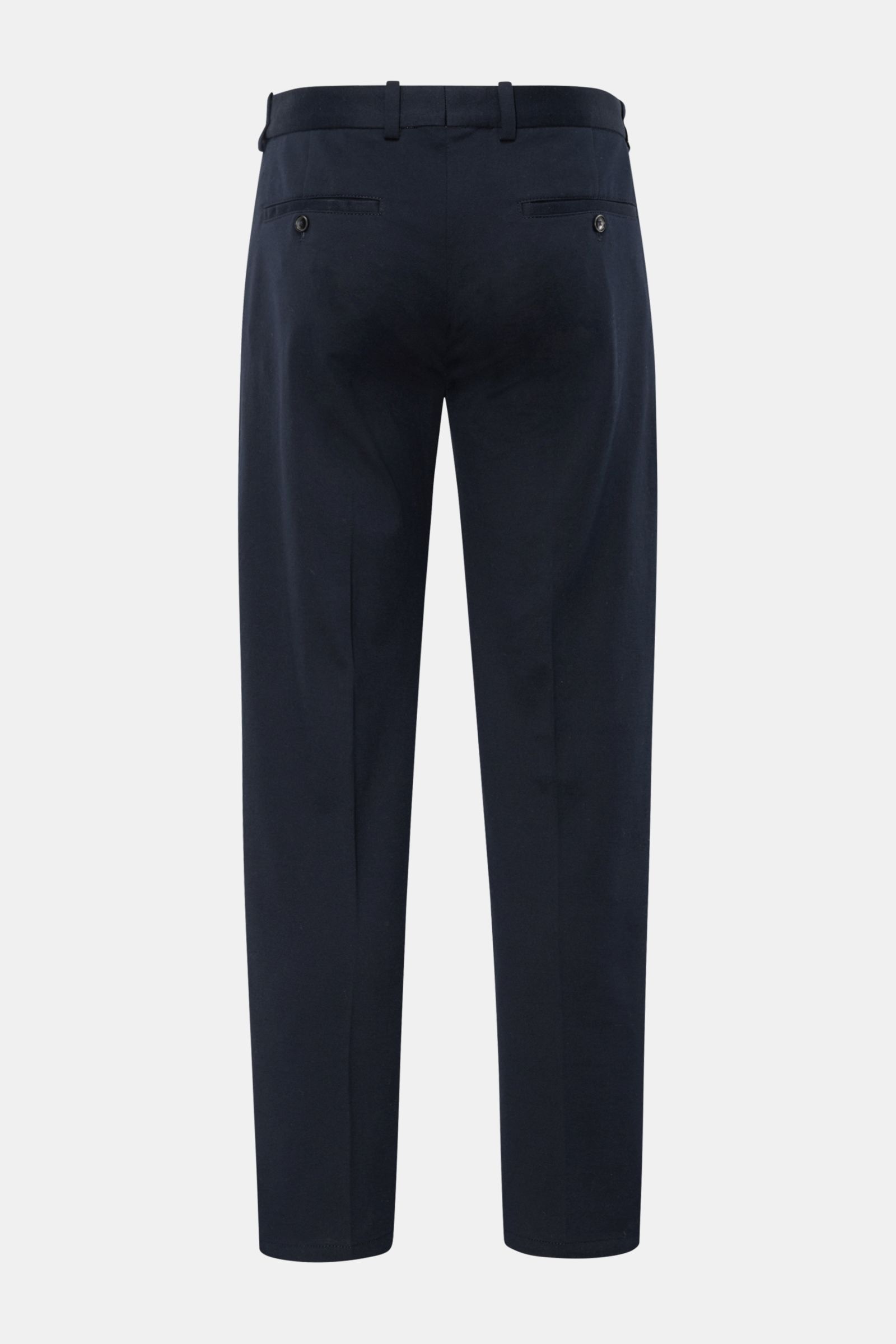 Circolo 1901 Jersey-Jogpants 'Premium Piquet' navy, Rückansicht, Regular Fit, leichte Baumwolle, Piqué-Jersey, Bund mit Tunnelzug, Knopftaschen.