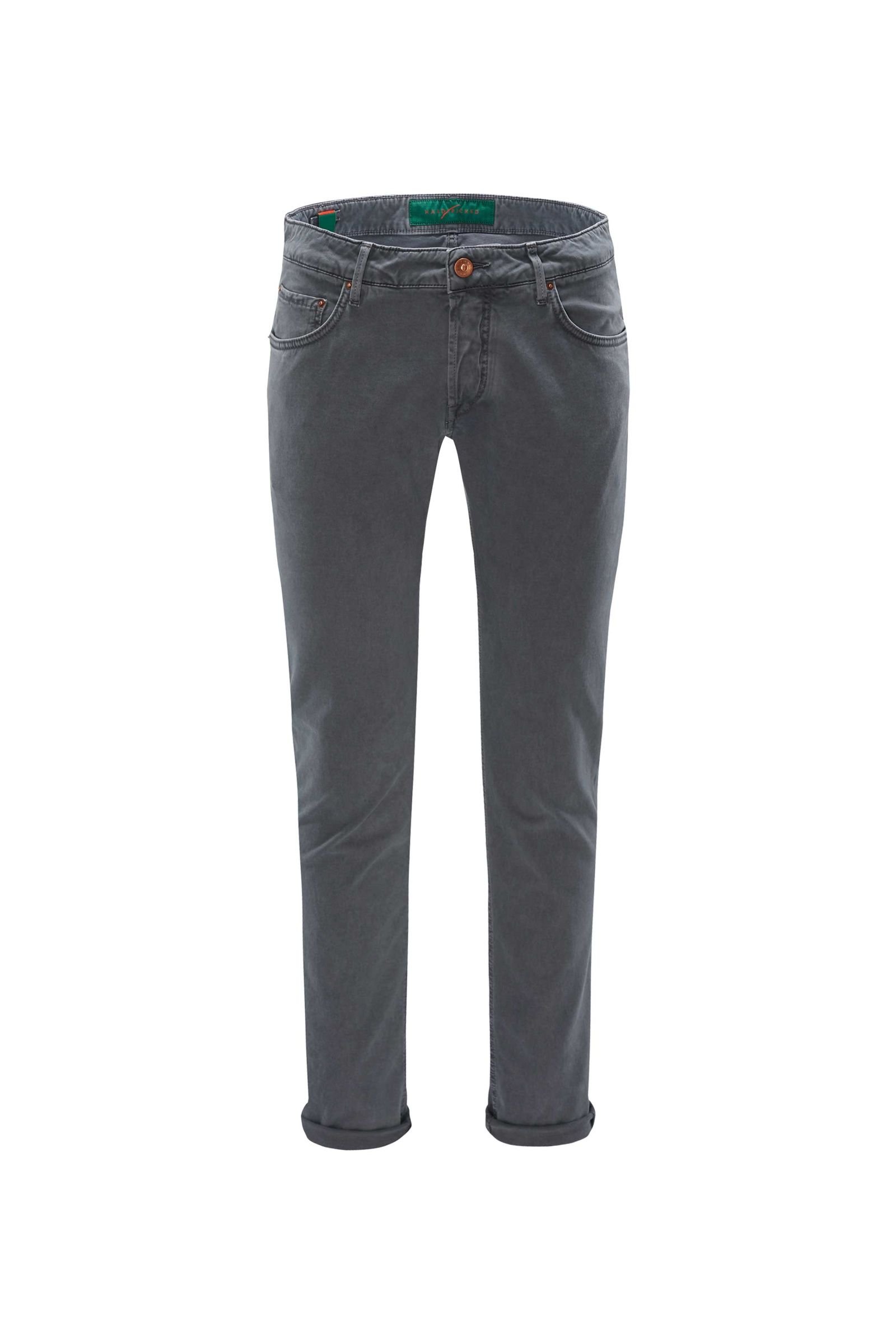 Cotton trousers 'Orvieto' dark grey