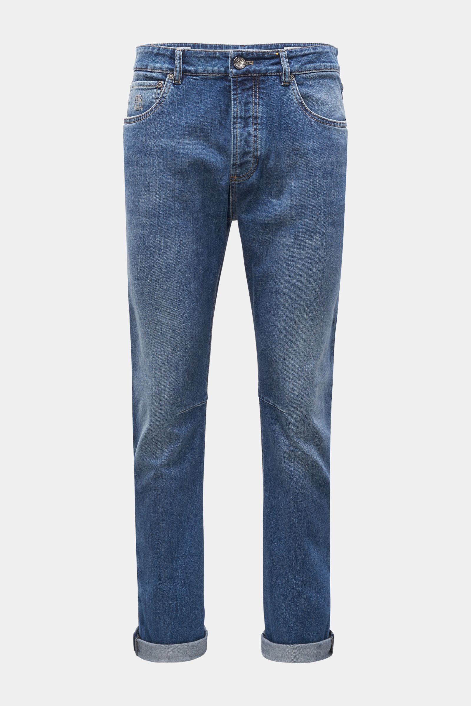 BRUNELLO CUCINELLI jeans 'Leisure Fit' grey-blue | BRAUN Hamburg