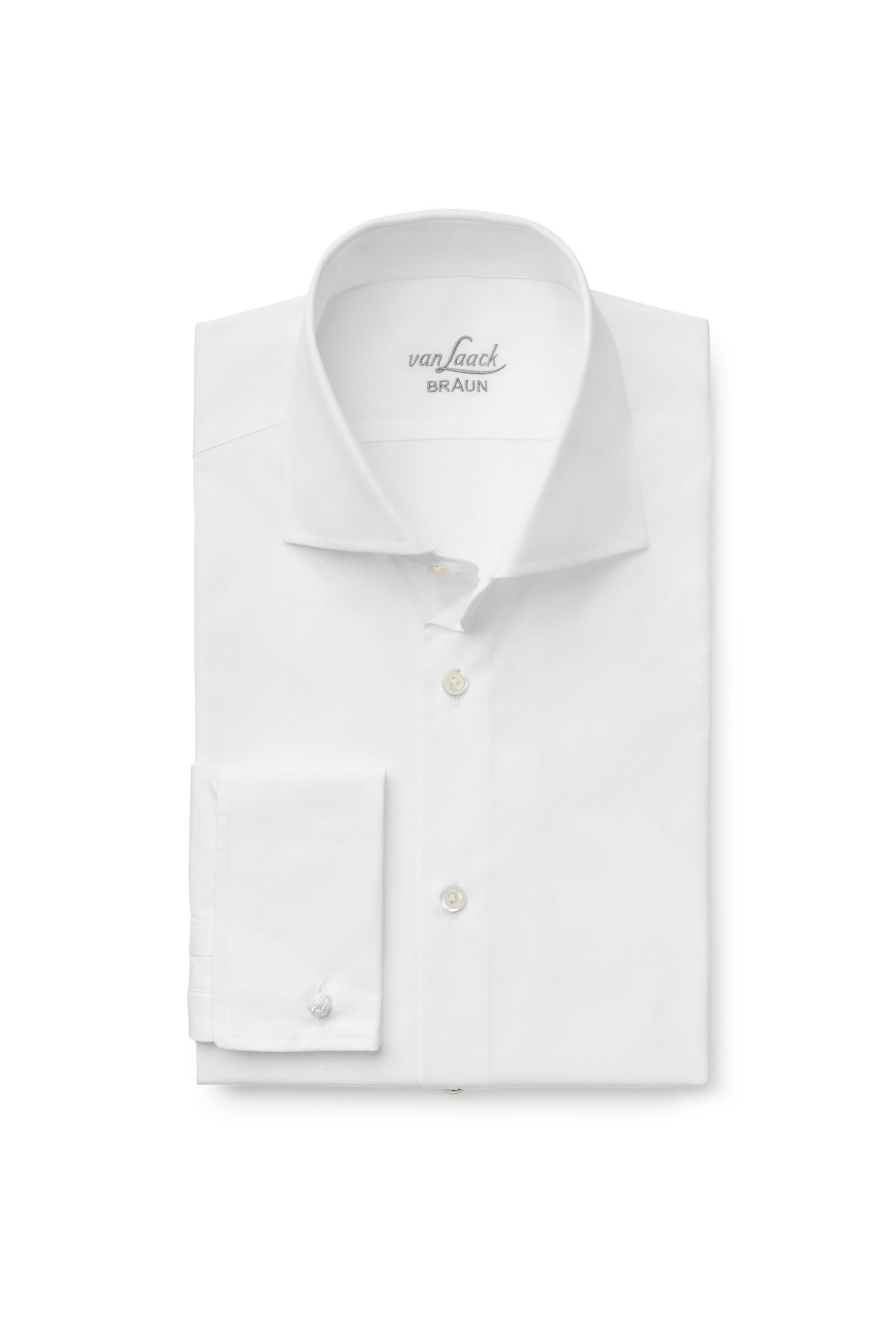 Business shirt 'Rivara Slim Fit' shark collar white
