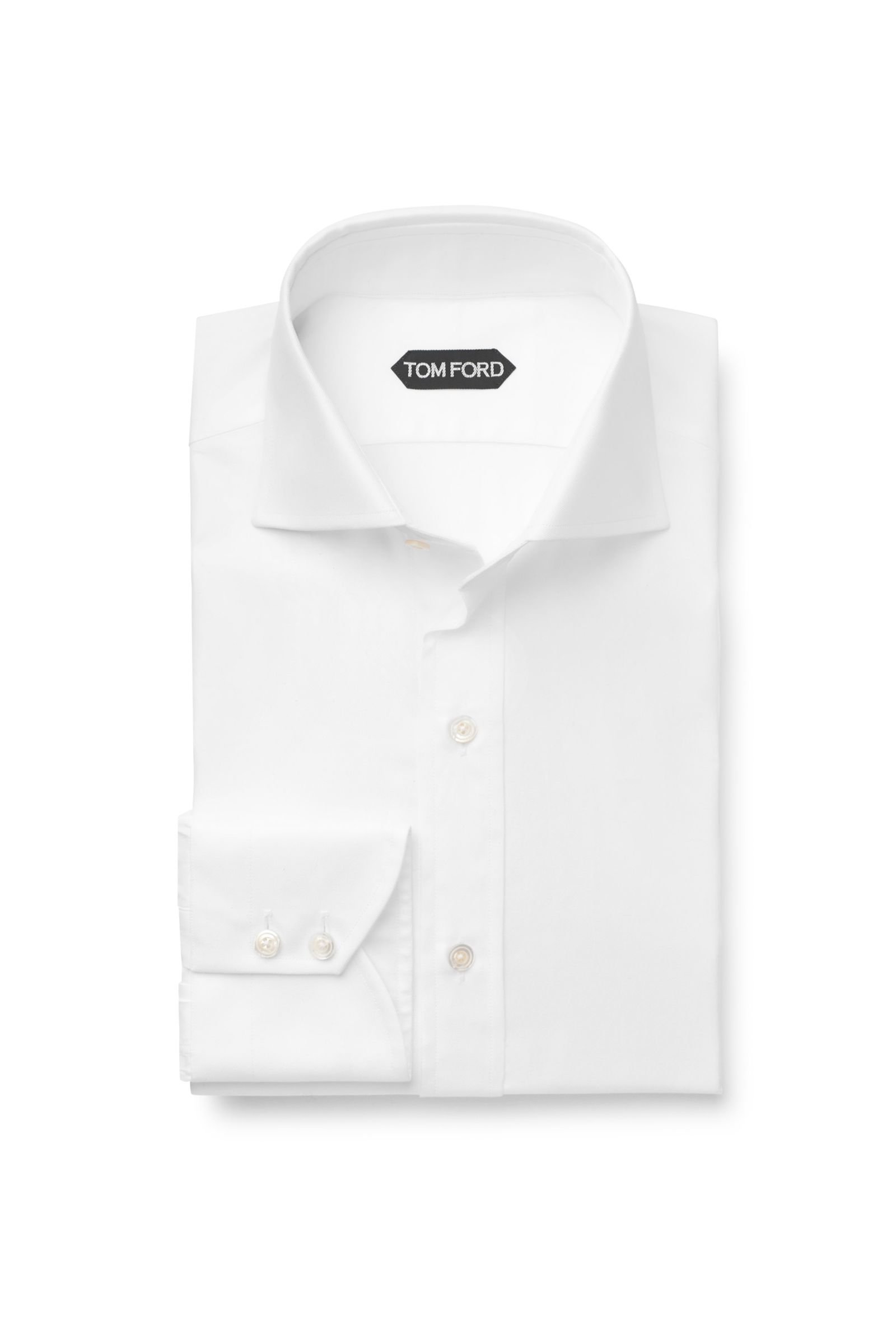 TOM FORD business shirt shark collar white | BRAUN Hamburg