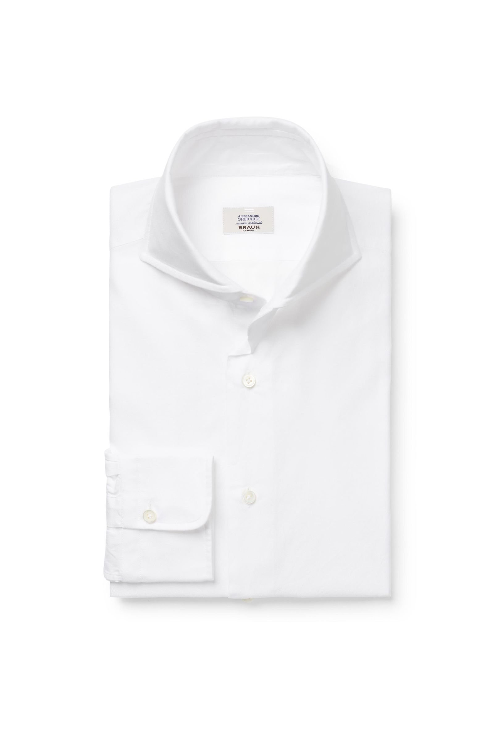 Business shirt shark collar white