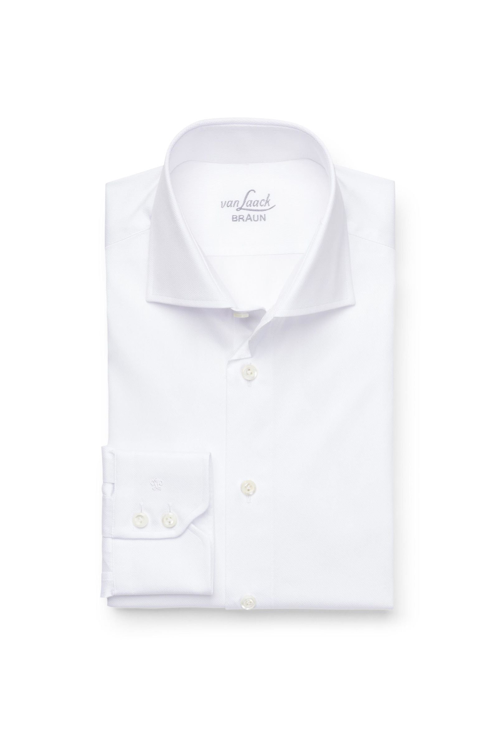 Business shirt 'Mivara Tailor Fit' shark collar white