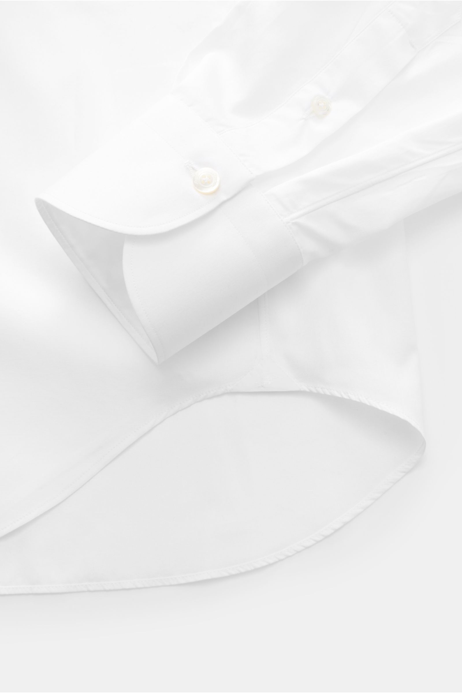 Finamore Business Hemd 'Eduardo Milano' Haifisch-Kragen weiß