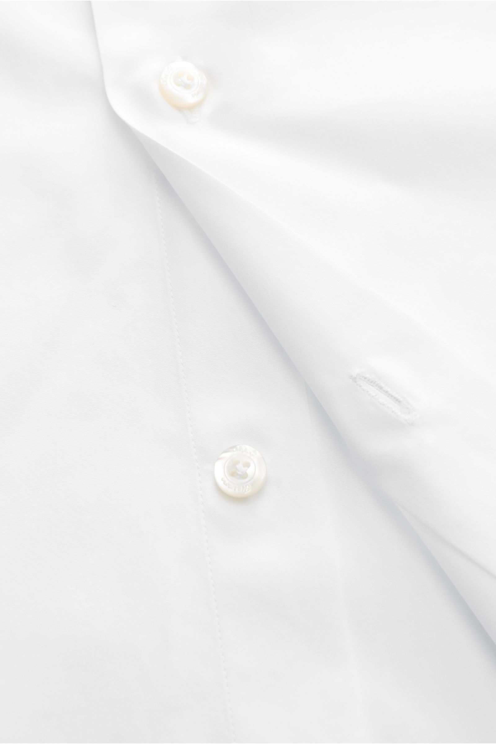 Finamore Business Hemd 'Eduardo Milano' Haifisch-Kragen weiß