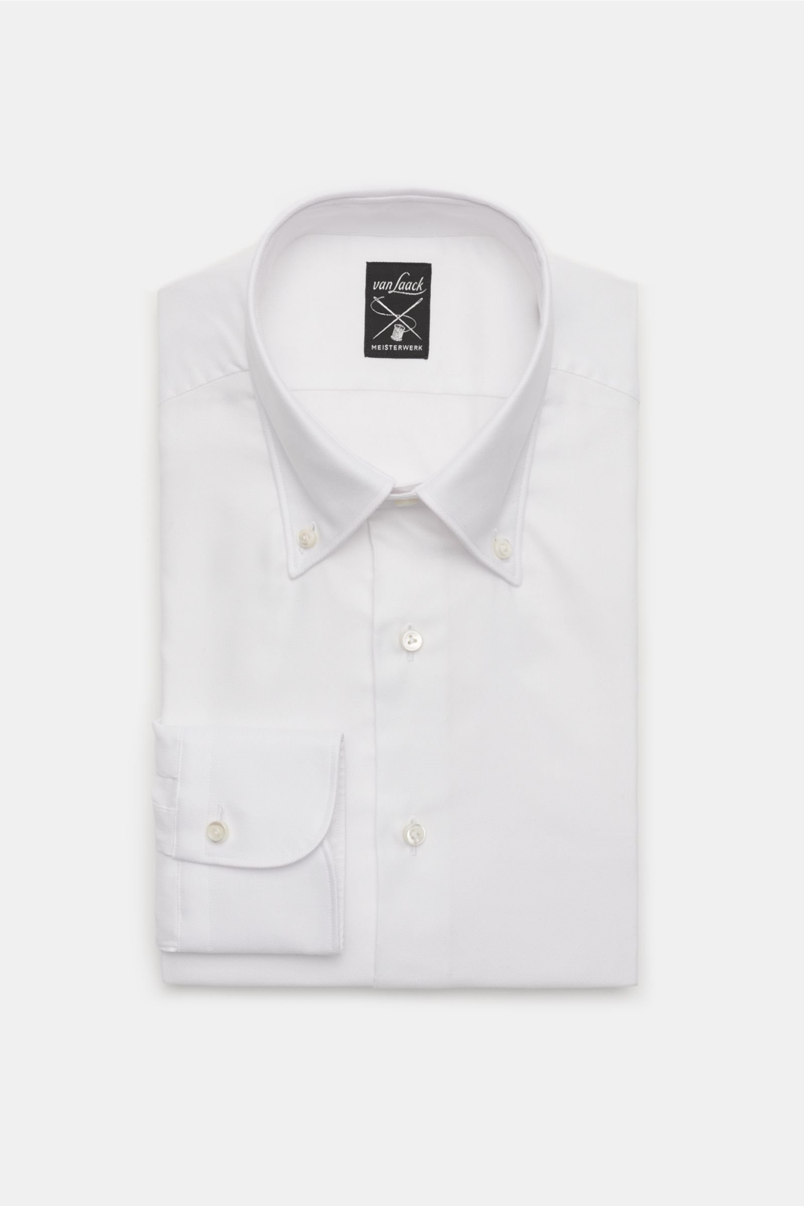 Oxfordhemd 'Malon-LTF' Button-Down-Kragen weiß