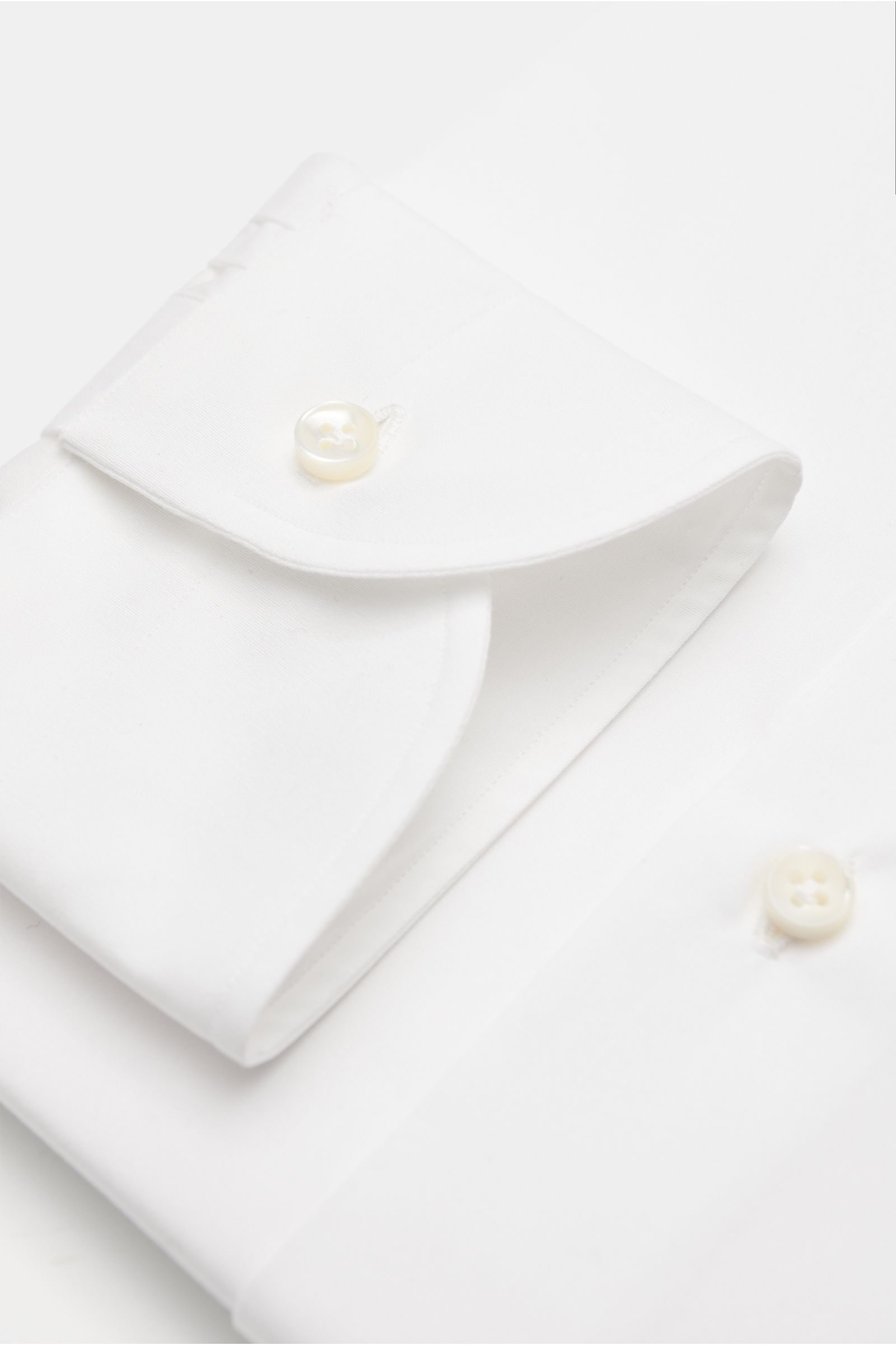 Borrelli Business Hemd 'Nando' Haifisch-Kragen weiß