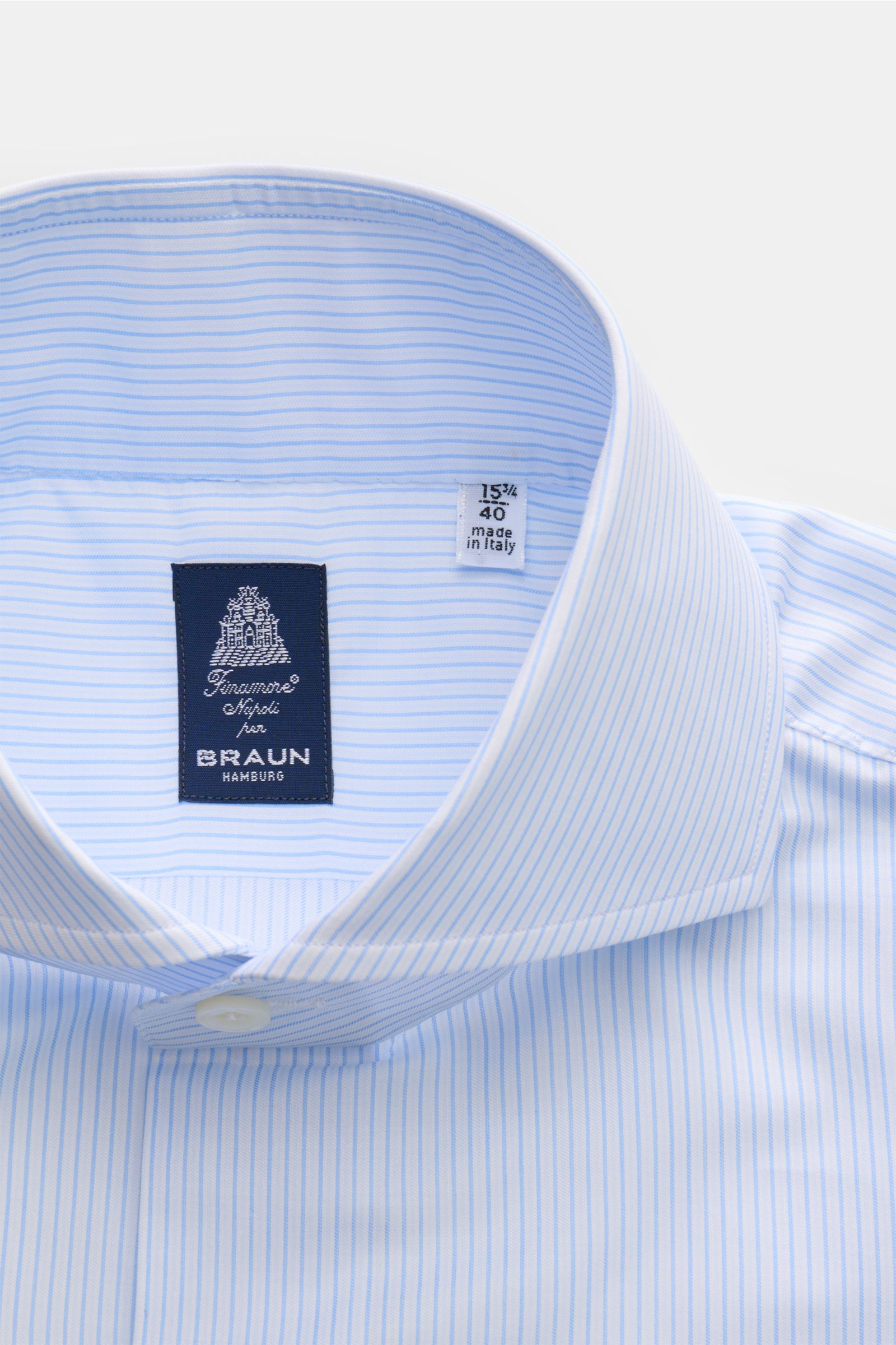 FINAMORE business shirt 'Sergio Napoli' shark collar light FINAMORE business shirt 'Sergio Napoli' shark collar light