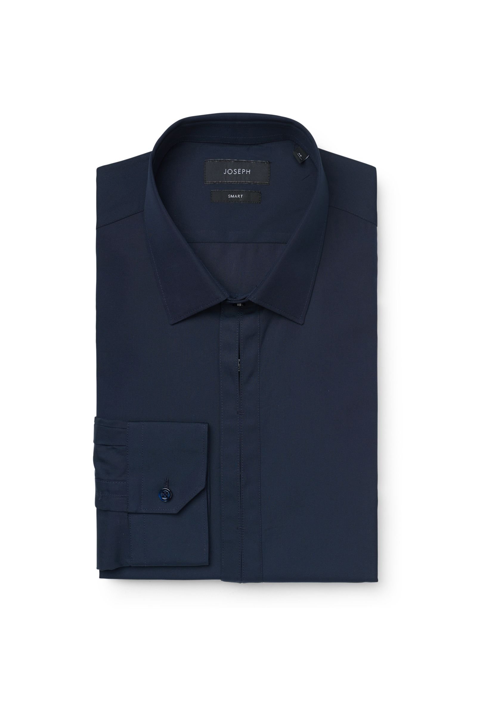 Business shirt 'Jean Pierre’ slim collar navy