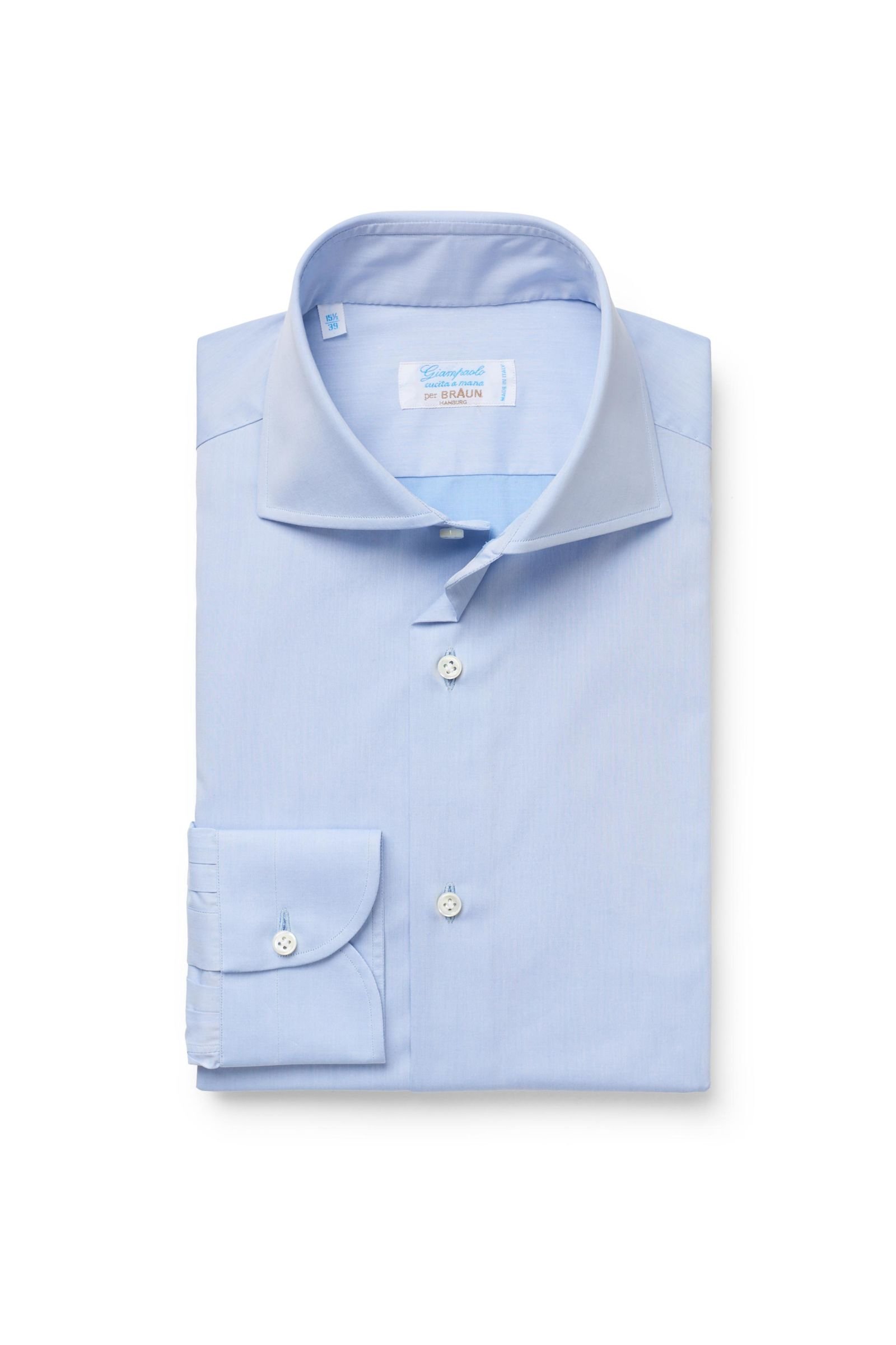 Business shirt shark collar pastel blue