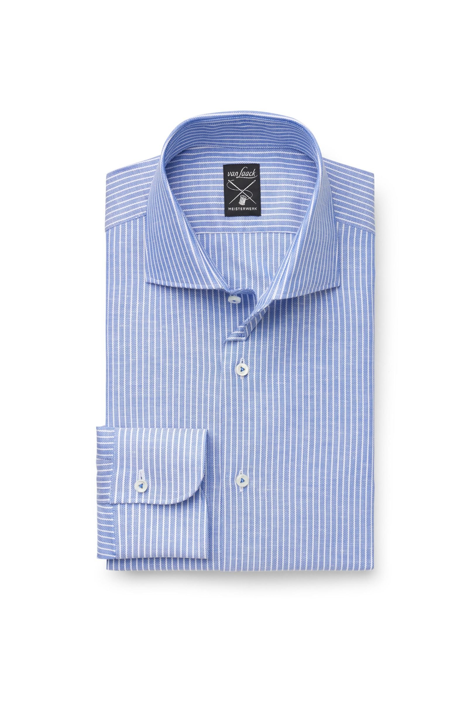 Business shirt 'Mivara Tailor Fit' shark collar blue/white striped