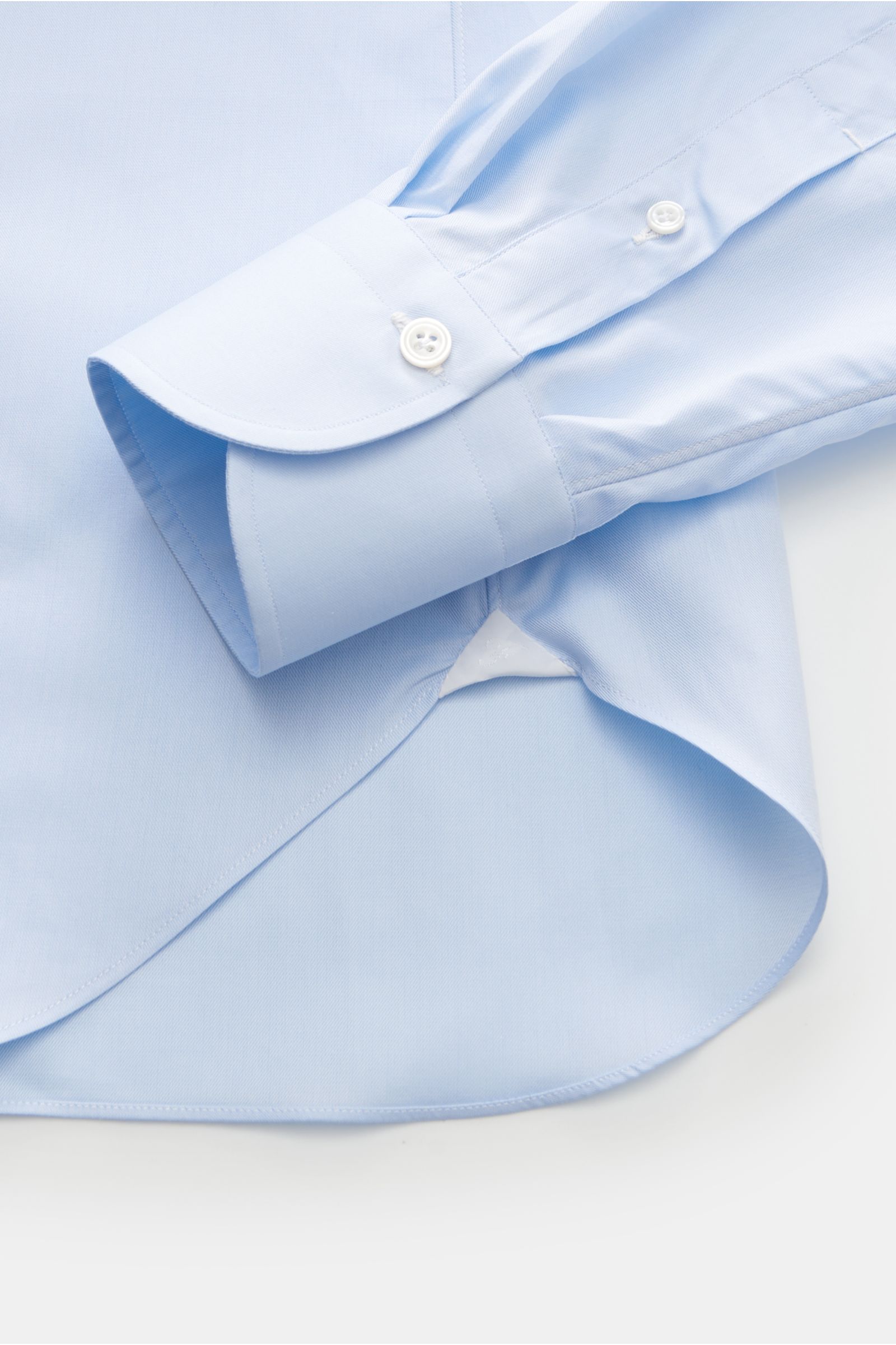 Finamore Business shirt 'Sergio Napoli' shark collar pastel blue