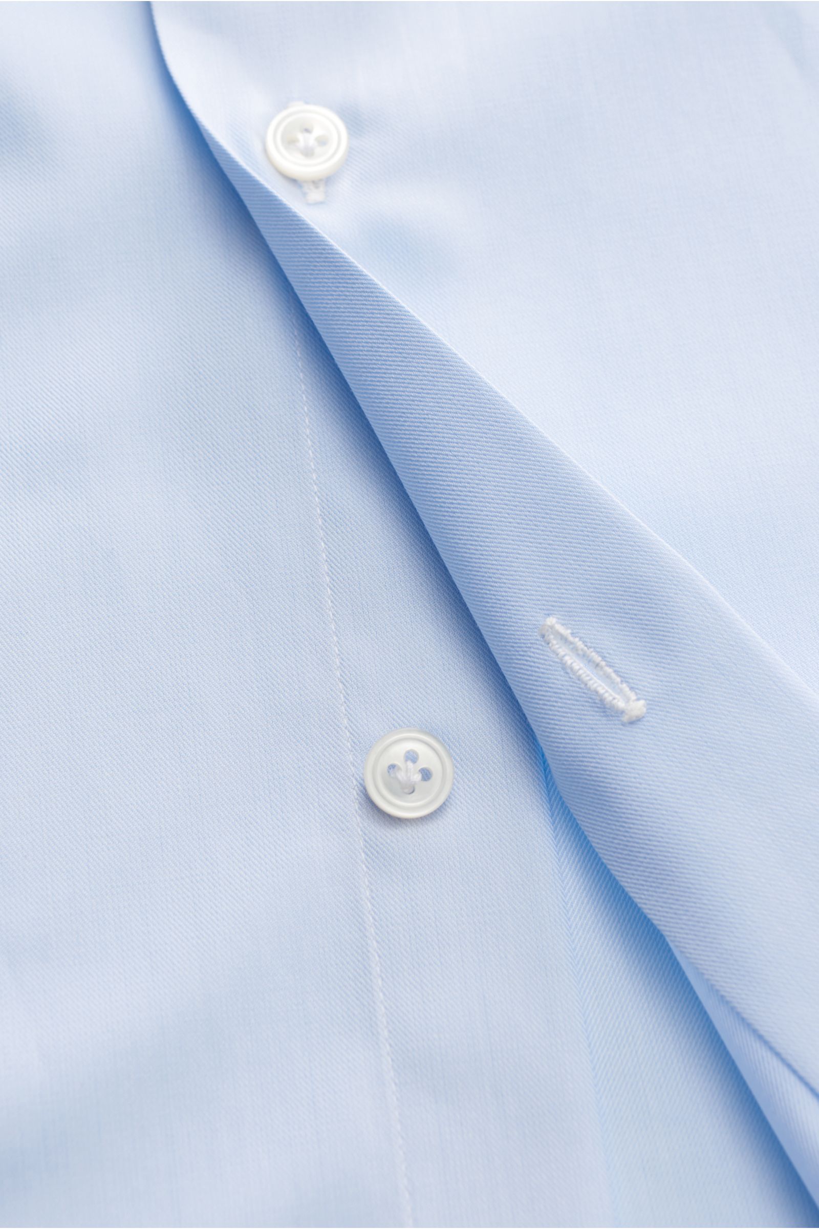 Finamore Business shirt 'Sergio Napoli' shark collar pastel blue