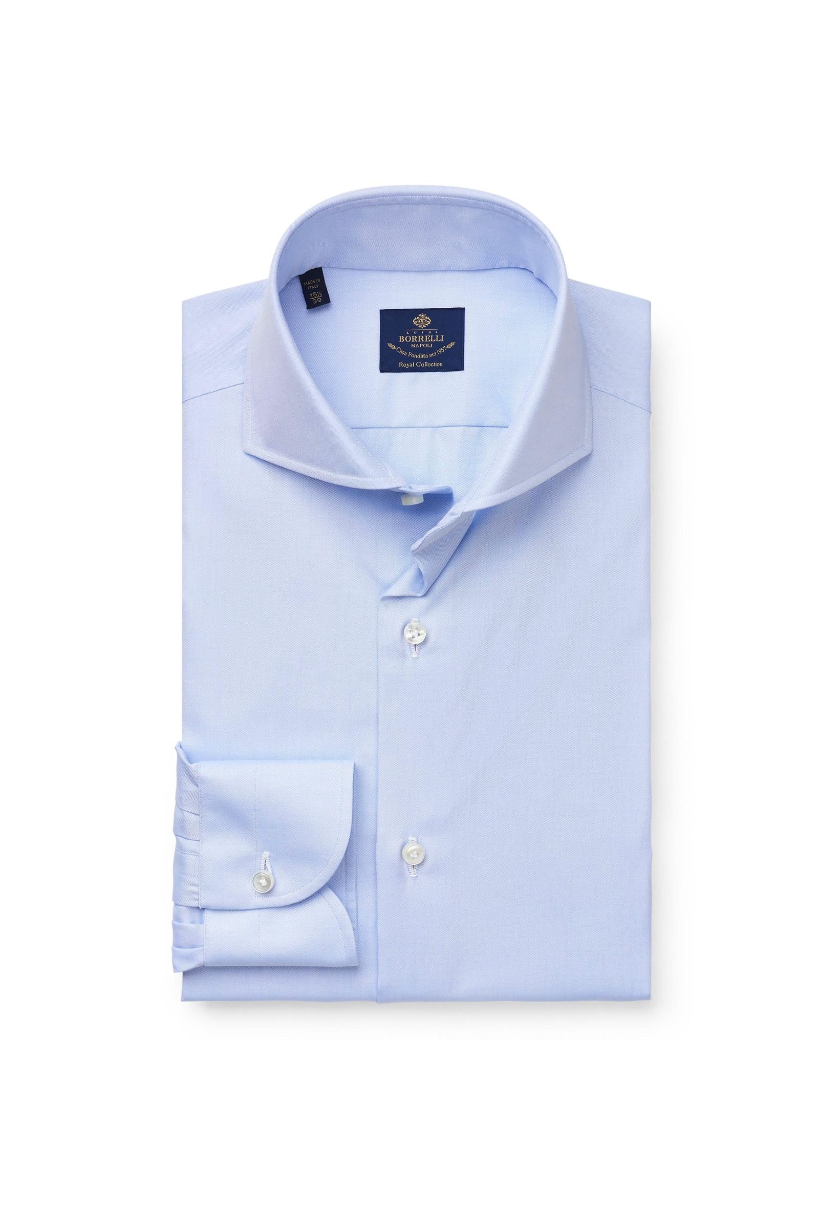 Business shirt 'Felice' shark collar pastel blue