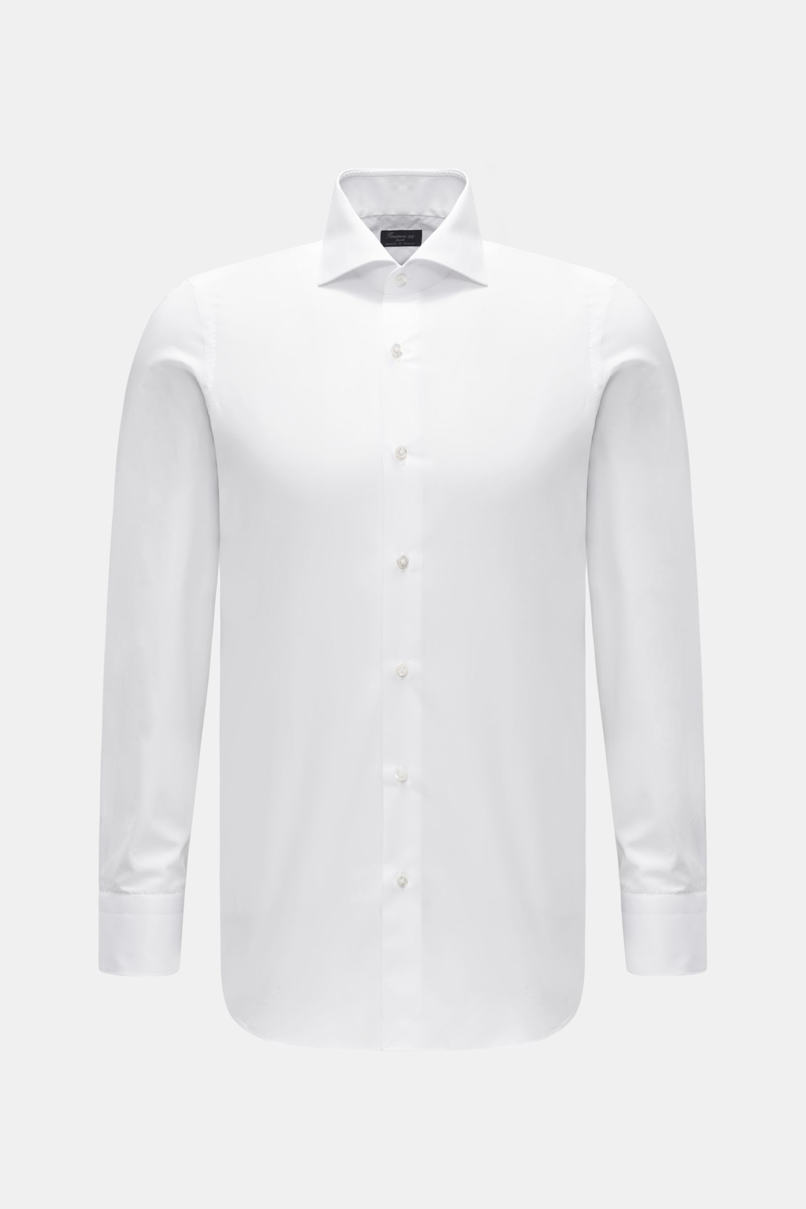 Finamore Business shirt 'Eduardo Milano' shark collar white