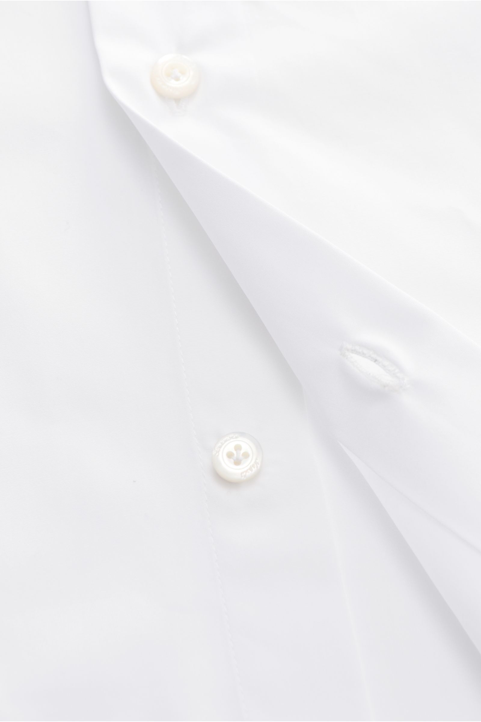 Finamore Business shirt 'Eduardo Milano' shark collar white