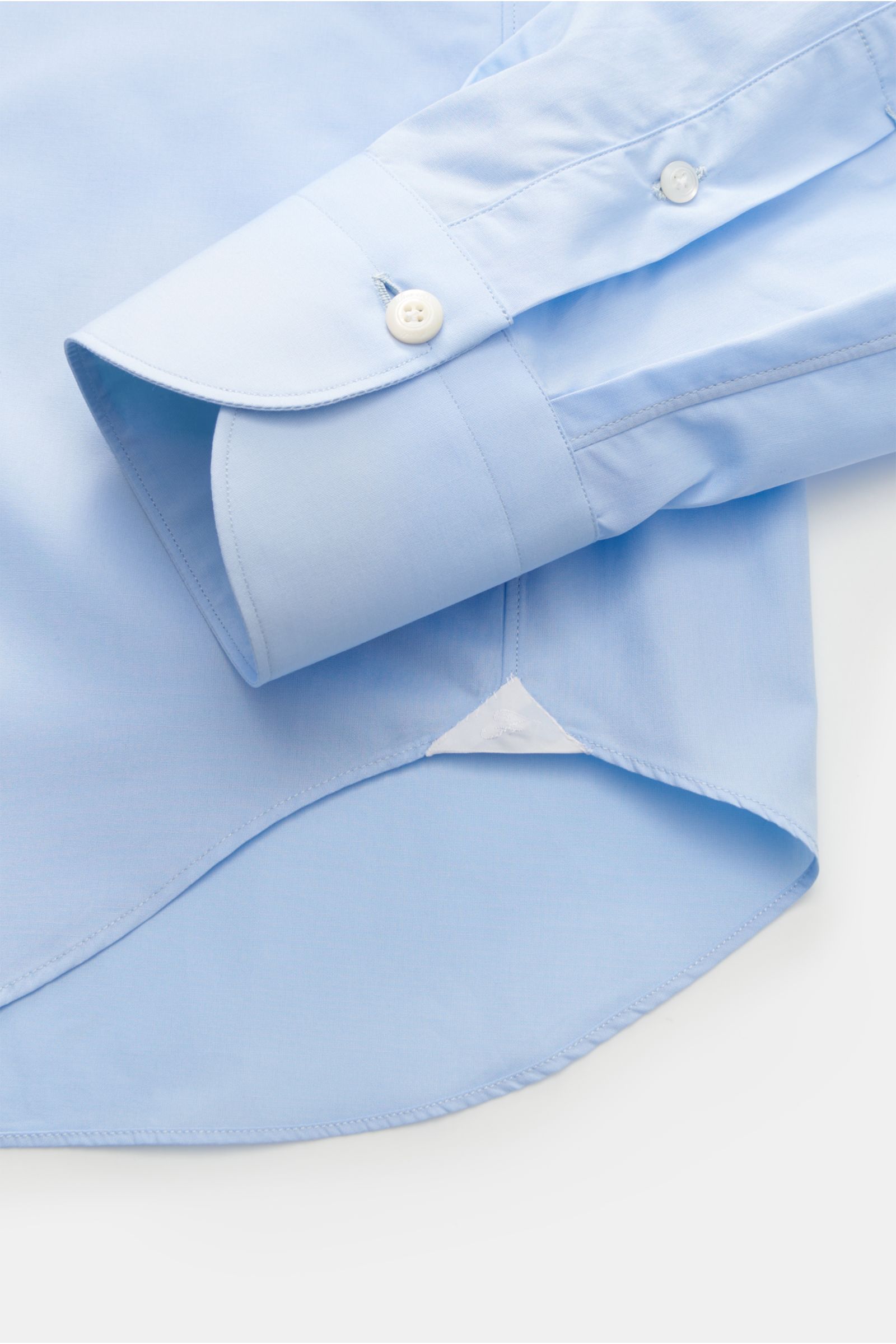 Finamore Business Hemd 'Eduardo Milano' Haifisch-Kragen hellblau