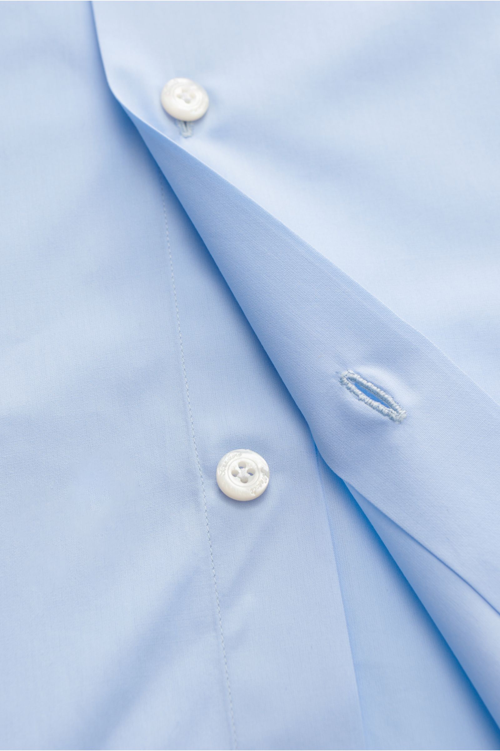 Finamore Business Hemd 'Eduardo Milano' Haifisch-Kragen hellblau