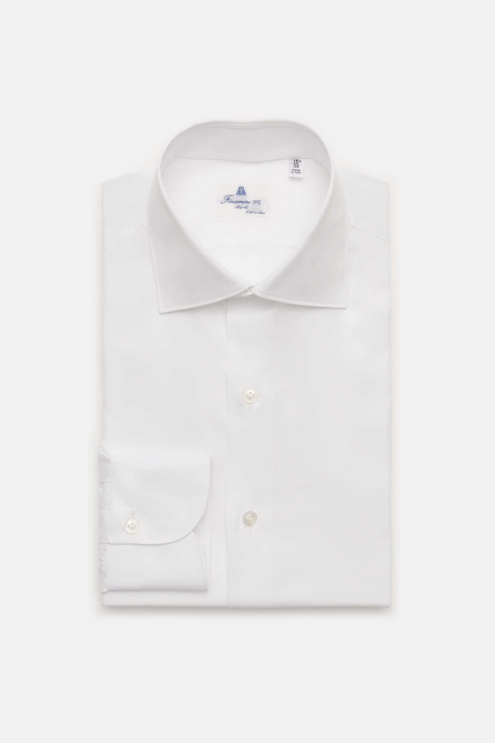 Business shirt 'Luigi Milano' shark collar white