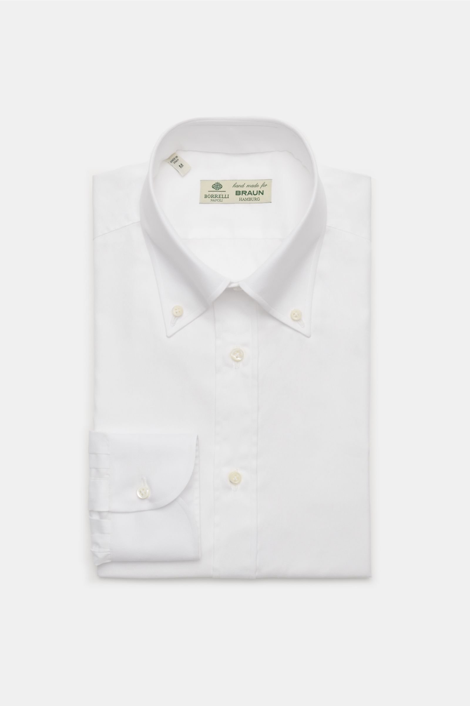 Business Hemd 'Gable' Button-Down-Kragen weiß
