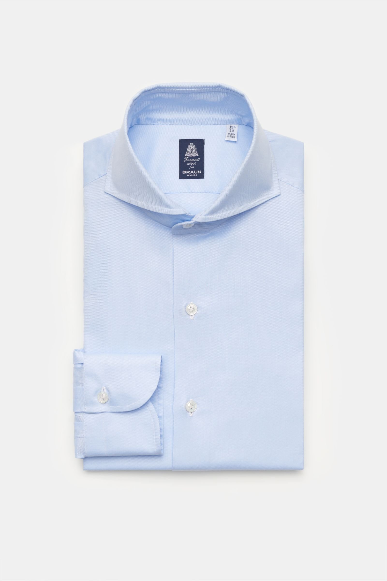 Business shirt 'Sergio Napoli' shark collar light blue