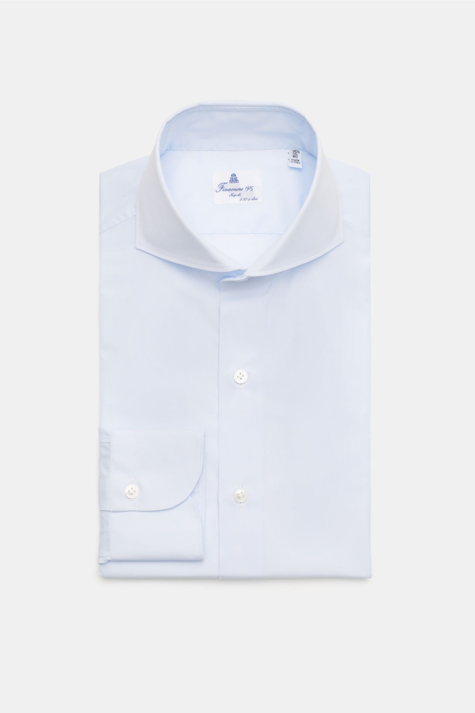 Business shirt 'Sergio Interno' shark collar pastel blue